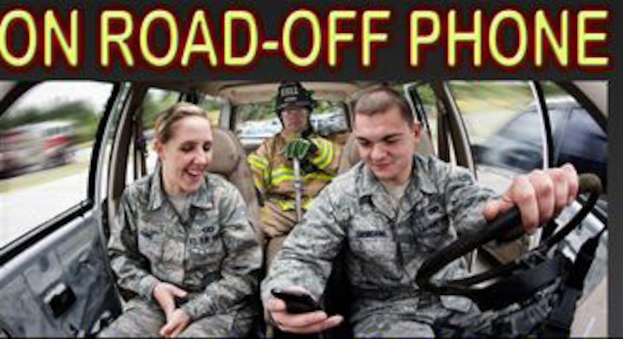 GOODFELLOW AIR FORCE BASE, Texas-- Texting while driving drastically increases the chances of an accident. (U.S. Air Force photo/Abner Guzman, Graphic/Adamarie Lewis-Page)