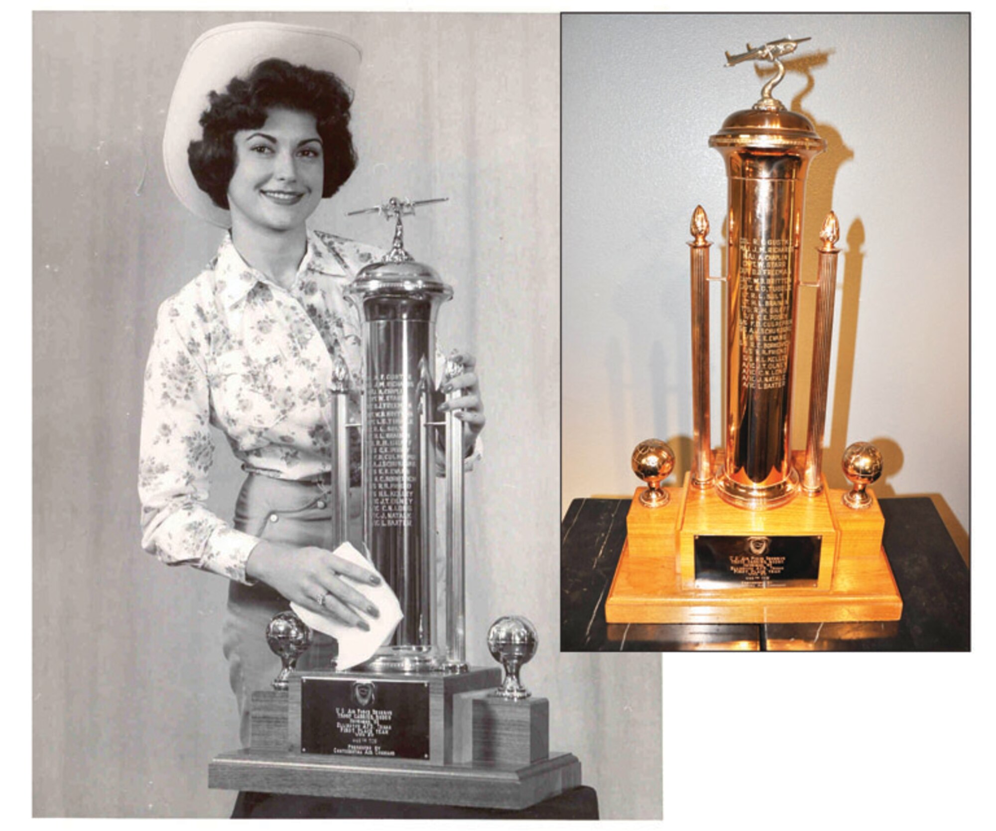 U.S. Air Force Reserve, Troop Carrier Rodeo, November '59, Ellington AFB Texas, First Place Team, won by 446th TCW (Troop Carrier Wing), presented by Continental Air Command.
