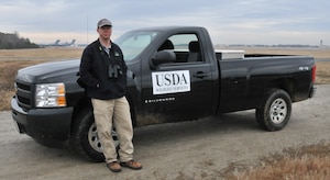 Brad Friebel, USDA Wildlife Services wildlife biologist. 