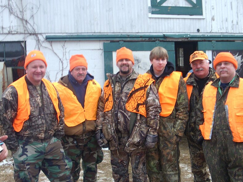Veterans who were recently taken on a hunting trip in Maryland stand with some of their kills from the day. Several groups of volunteers took part in the hunt, including employees from AEDC’s Hypervelocity Tunnel 9 in White Oak, Md. (Photo provided)