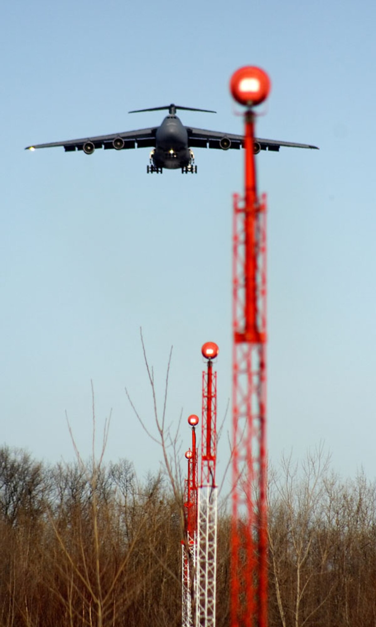 Capt. Matthew Padkowka, C-5 pilot, was practicing touch and goes at Canadian Force Base Trenton located in Ontario, Canada on Feb. 15. (courtesy photo Attila Papp)
