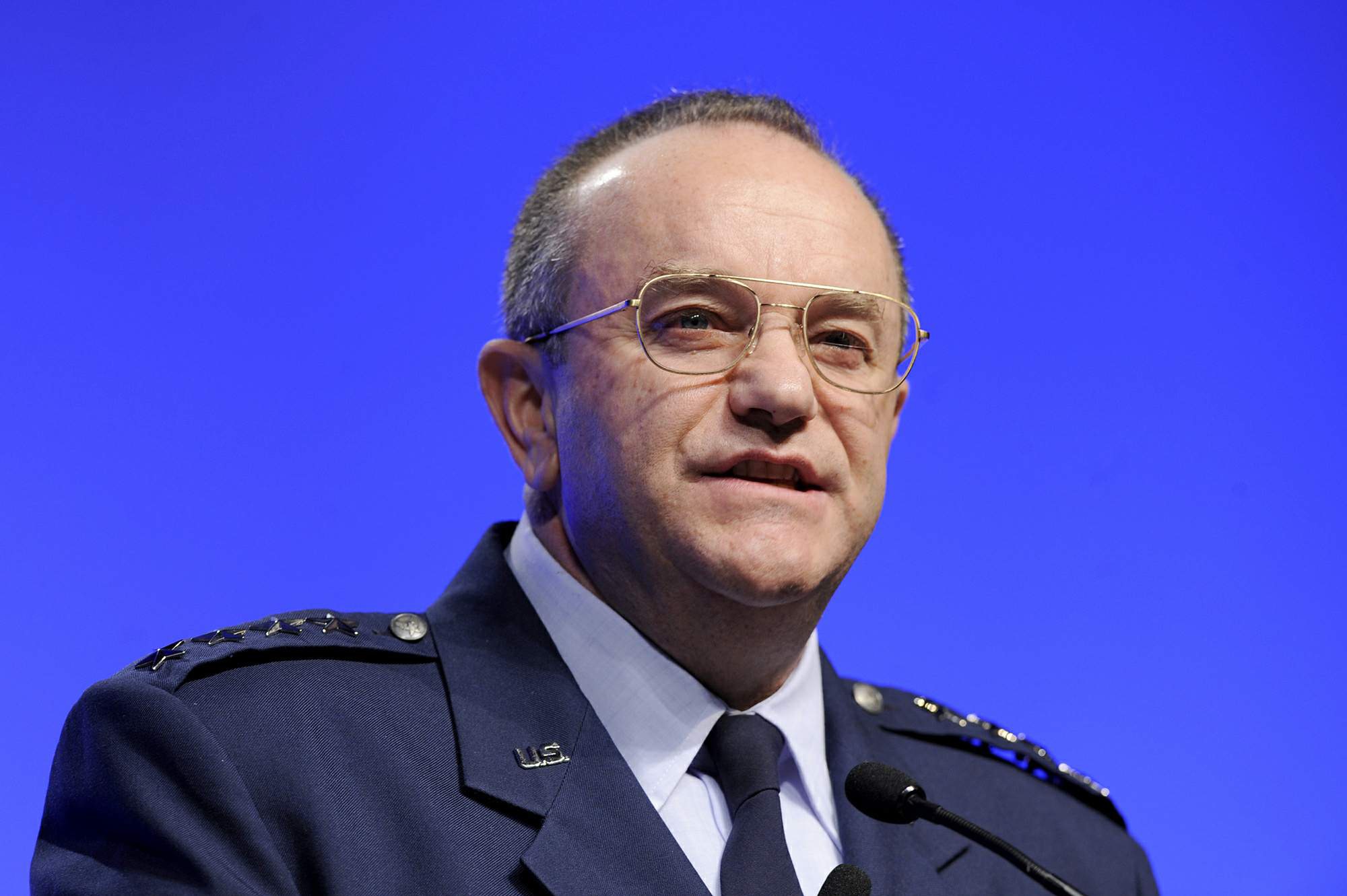 Air Force Vice Chief of Staff Gen. Philip M. Breedlove speaks Feb. 17, 2011, during the Air Force Association's 2011 Air Warfare Symposium and Technology Exposition in Orlando, Fla. General Breedlove joined Chief Master Sgt. of the Air Force James A. Roy and other Air Force speakers in addressing the symposium attendees. (U.S. Air Force photo/Scott M. Ash) 