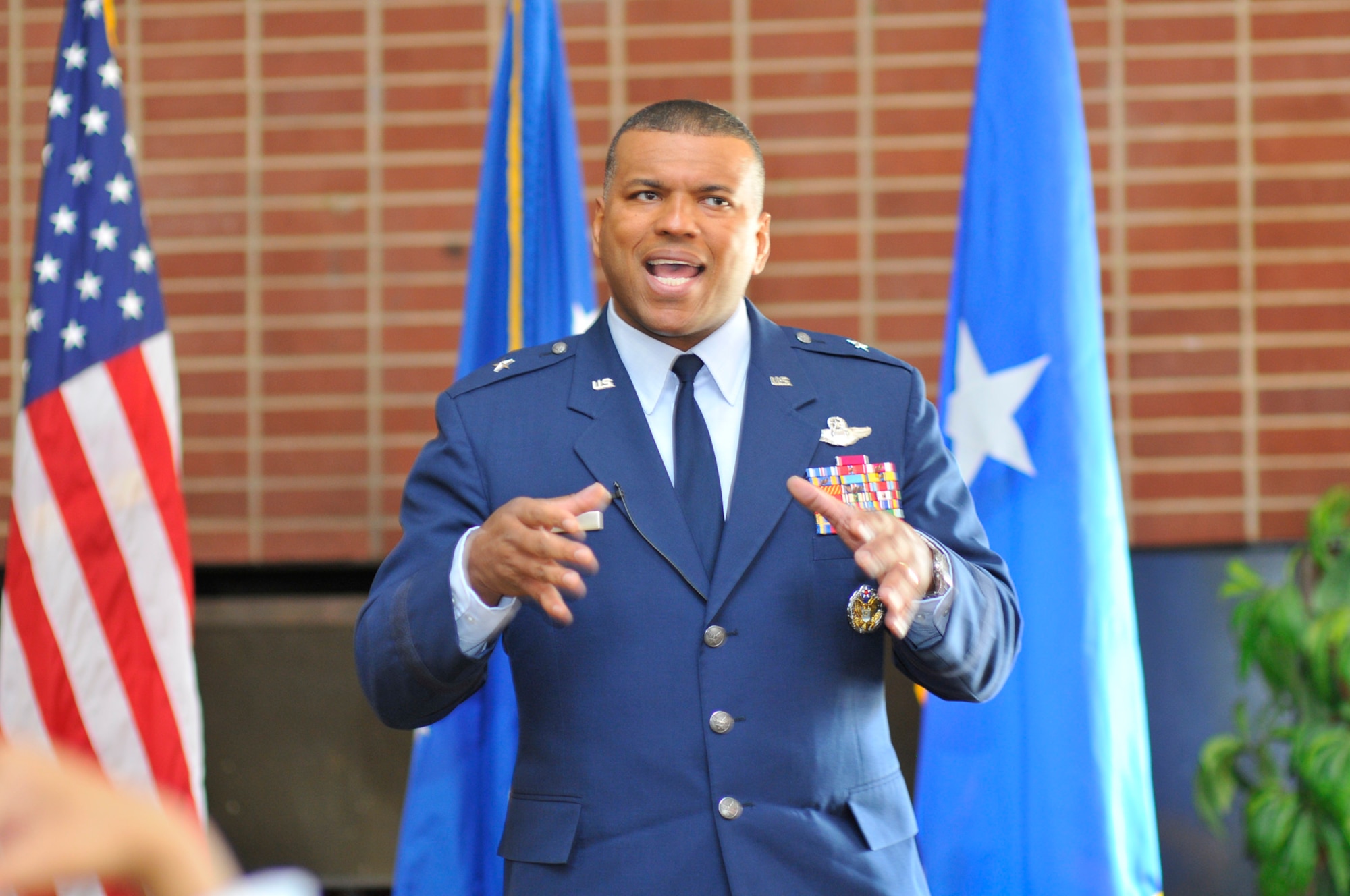 Brig. Gen. Richard M. Clark, Commandant of Cadets at the U.S. Air Force Academy in Colorado Springs, was the guest speaker at AEDC’s African-American Heritage Luncheon Feb. 8. (Photo by Rick Goodfriend)