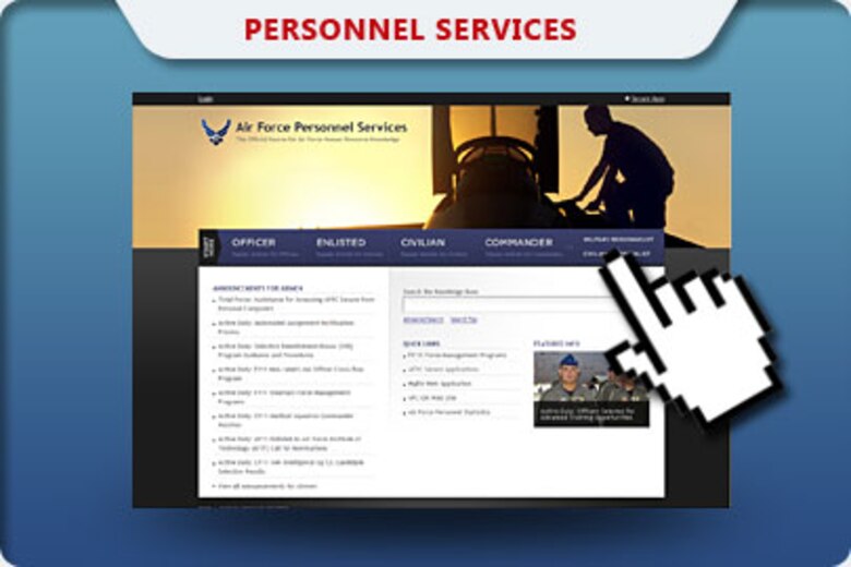 air force personnel center website