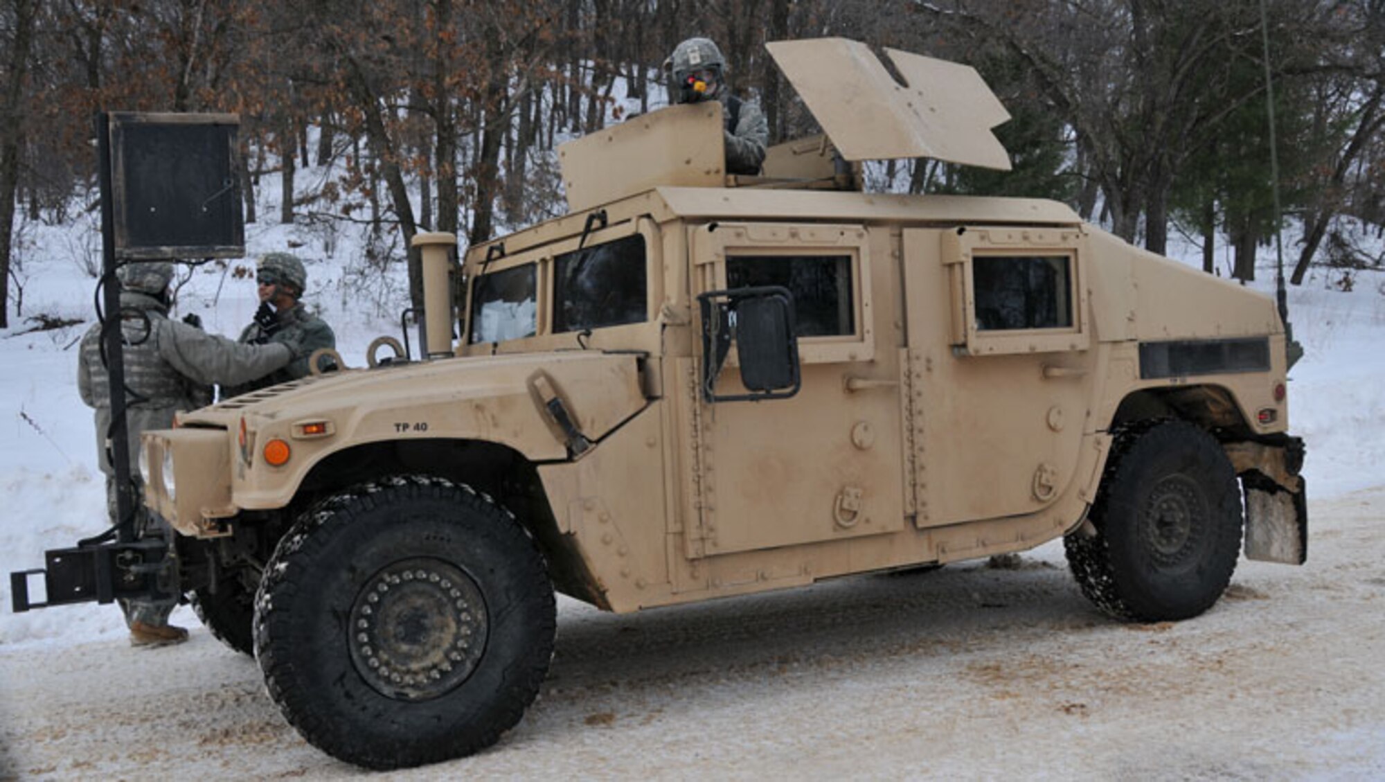 934th Civil Engineers train at Fort McCoy Wis. for their deployment to Southwest Asia in late February. (Air Force Photo/Staff Sgt. Kim Hickey)