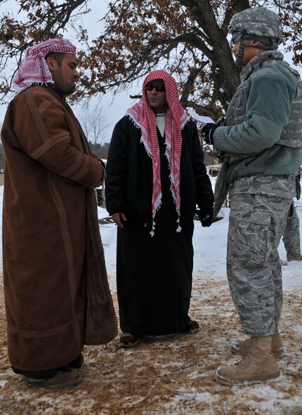 934th Civil Engineers train at Fort McCoy Wis. for their deployment to Southwest Asia in late February. (Air Force Photo/Staff Sgt. Kim Hickey)