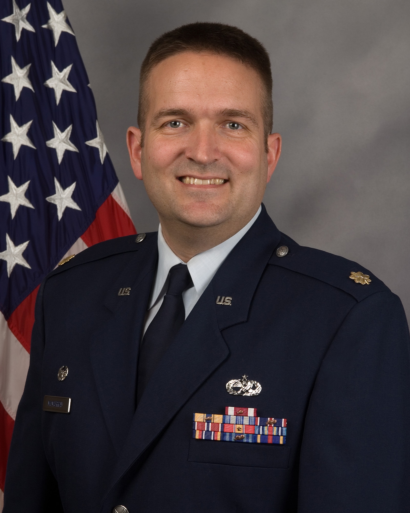 Maj. Sean McMurray, 736th Aircraft Maintenance Squadron commander