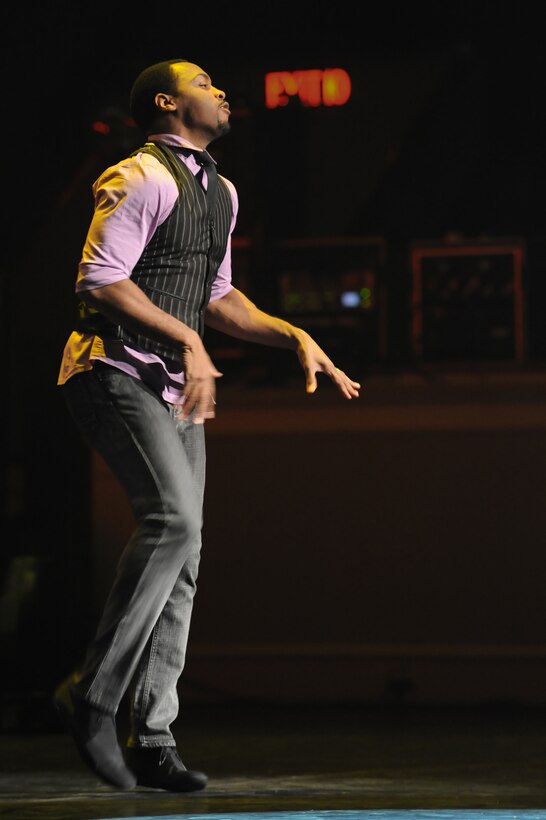 Televisions “So You Think You Can Dance” season one finalist, Jamile McGee, dances during The U.S. Air Force Band's 2011 Guest Artist Series Feb. 20 at the DAR Constitution Hall, Washington, D.C. This was the first invitation to showcase the art of dance during the Guest Artist Series. (U.S. Air Force photo by Senior Airman Christopher Ruano)