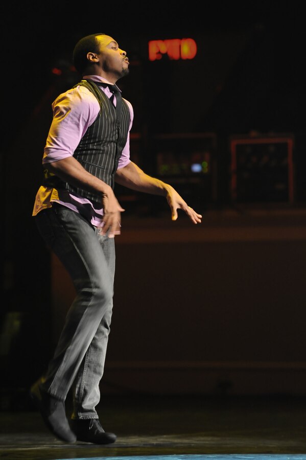 Televisions “So You Think You Can Dance” season one finalist, Jamile McGee, dances during The U.S. Air Force Band's 2011 Guest Artist Series Feb. 20 at the DAR Constitution Hall, Washington, D.C. This was the first invitation to showcase the art of dance during the Guest Artist Series. (U.S. Air Force photo by Senior Airman Christopher Ruano)