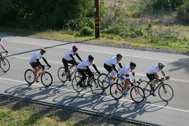MARINE CORPS BASE CAMP PENDLETON, Calif. (Feb. 23)-- Wounded, ill and injured Marines, Marine veterans, and international Marines and soldiers participate in the Marine Corps Trials cycling competition here. The Marine Corps Trials is a part of the Regiment's Warrior Athlete Reconditioning program which provides opportunities for wounded, ill and injured Marines to engage in both physical and cognitive activities outside the traditional therapy setting. The Trials were held February 19-27.