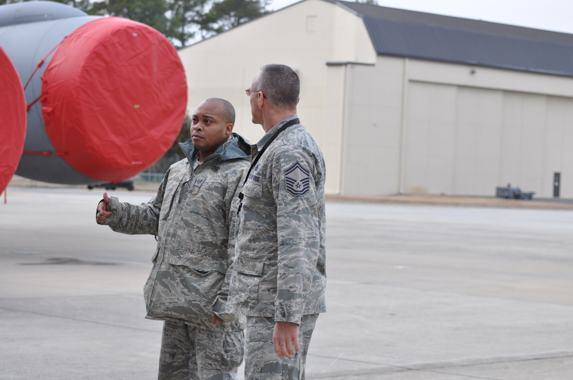 Senior Master Sgt. Matt Turcotte, 916th Maintenance Squadron, ensures the tankers of the ramp are ready to fly at a moment's notice by managing periodic evaluations. Sgt. Turcotte was named as the wing's 2010 Senior NCO of the Year. (USAF photo by Ms. Donna Lea, 916ARW/PA)