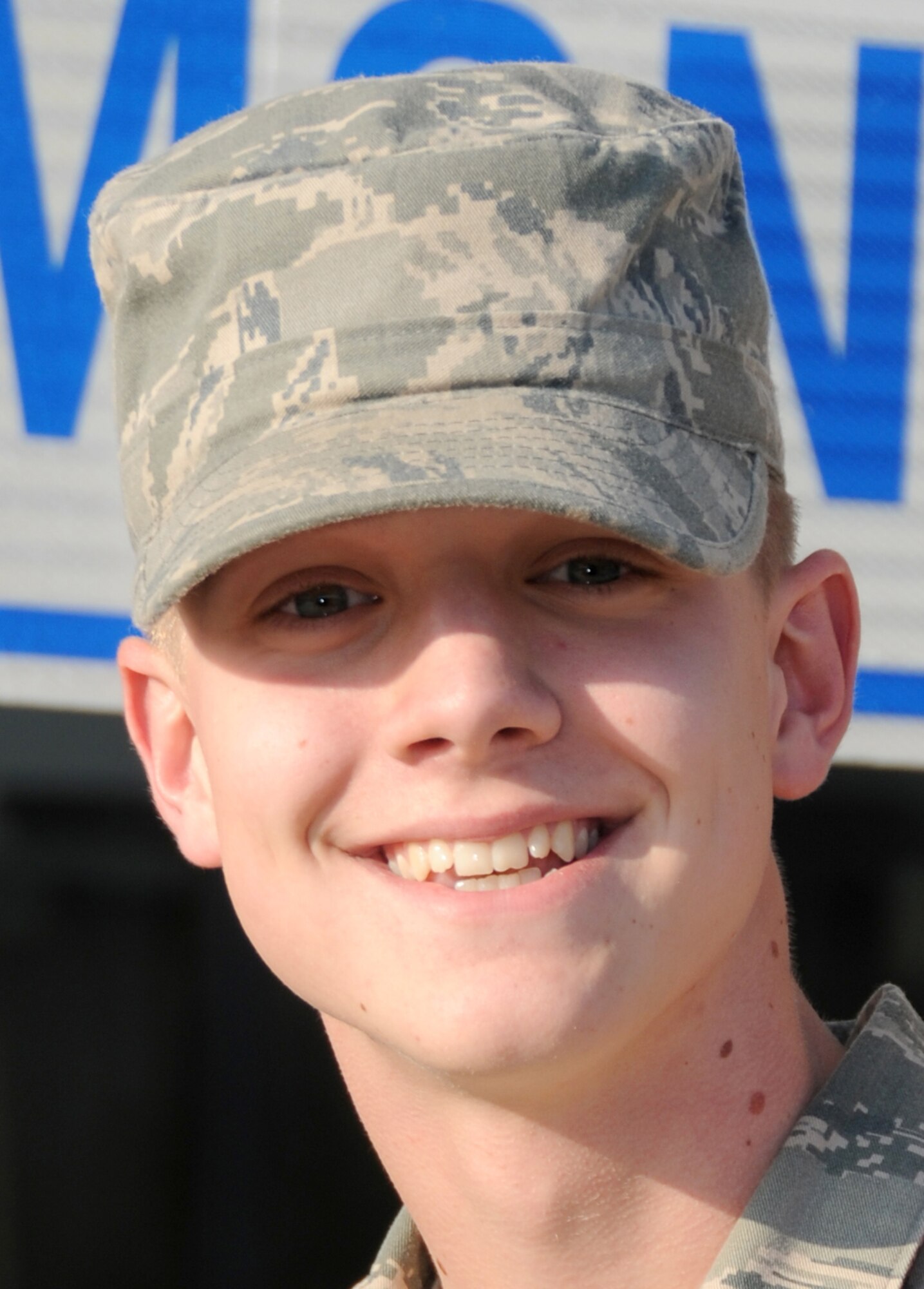 Airman of the Month is Airman 1st Class Jeffrey Cregger, a student leader in the 332nd Training Squadron.  (U.S. Air Force photo by Kemberly Groue)