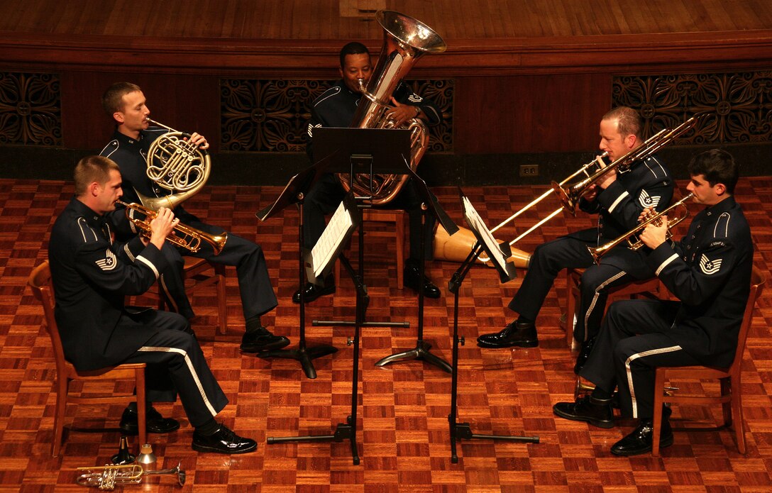 The Chamber Players Series offers audiences in the National Capital Region the opportunity to see performances by vocalists and instrumentalists from the various units of The U.S. Air Force Band. There will be three programs in March, featuring members of the Singing Sergeants, Ceremonial Brass and the Concert Band. All non-ticketed performances in the series are free and open to the public.