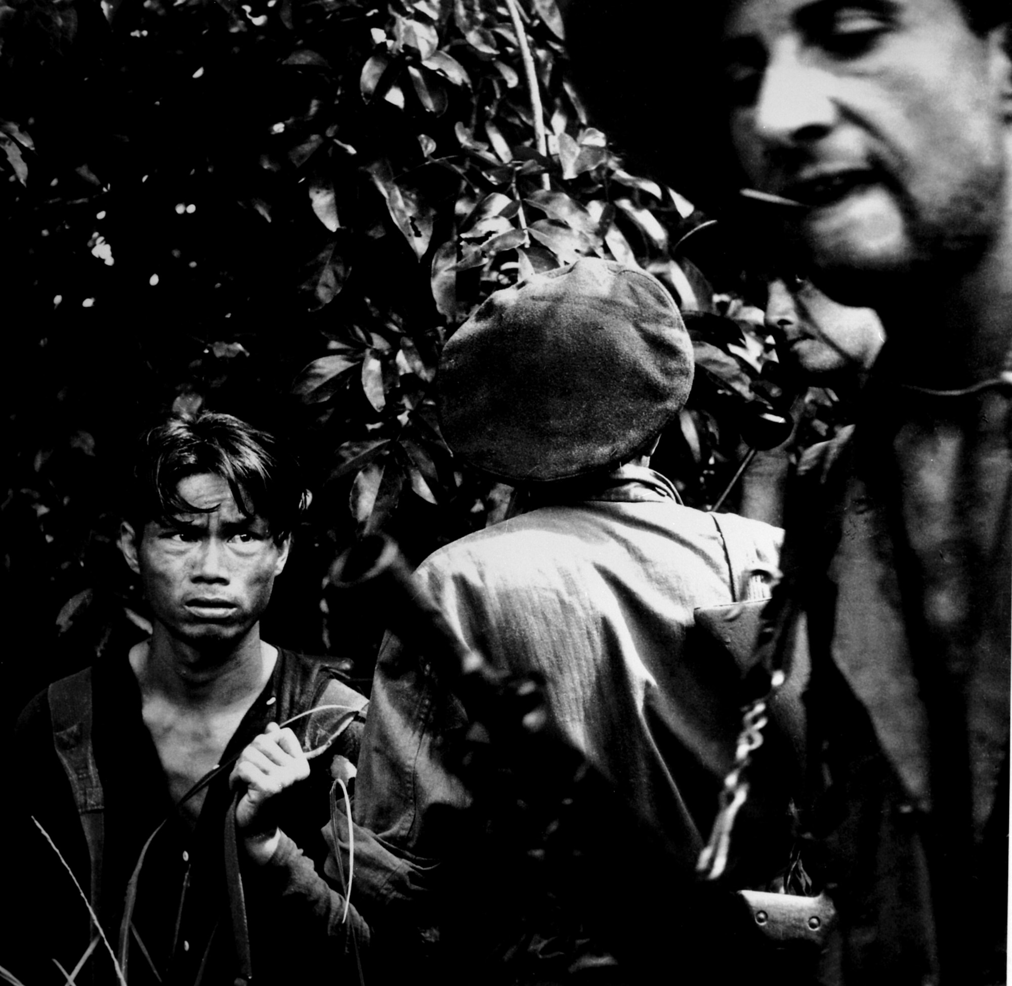 Insurgent captured by French troops. (U.S. Air Force photo)