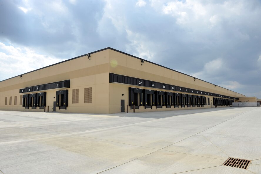 Defense Logistics Agency has finished construction on its new $24.6 million
consolidation and containerization point warehouse. U. S. Air Force photo by Tommie Horton.