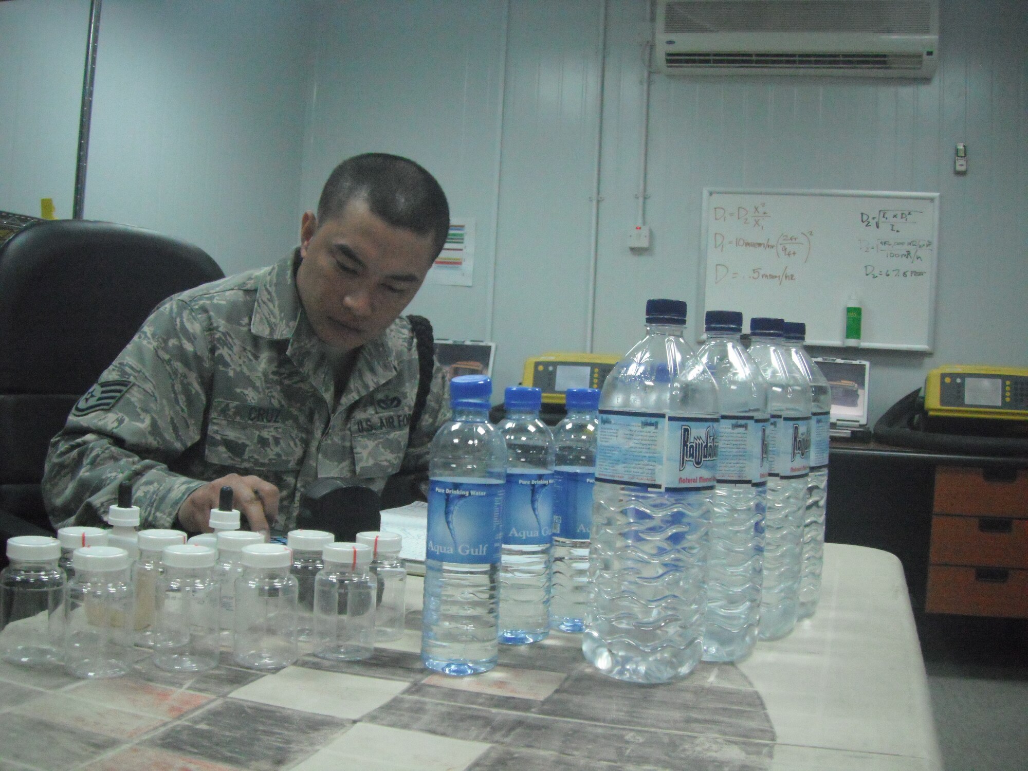 Staff Sgt. Ronald Cruz is deployed from the 95th Aerospace Medicine Squadron, Edwards Air Force Base, Calif. 