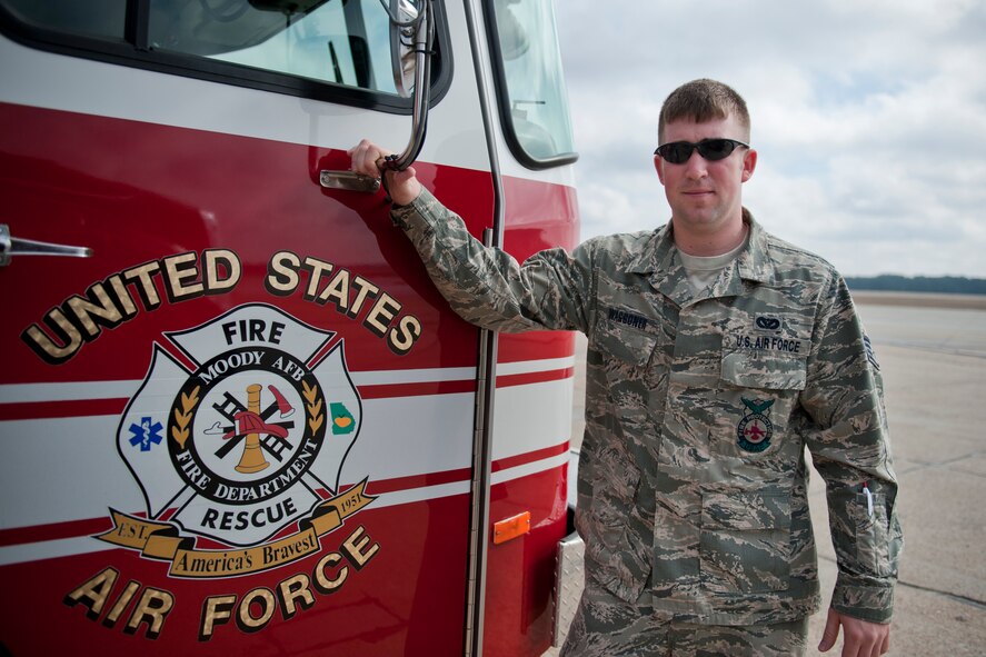 Staff Sgt. Wendyl Waggoner, 23rd Civil Engineer Squadron crew chief. (U.S. Air Force photo/Staff Sgt. Jamal D. Sutter)(RELEASED)