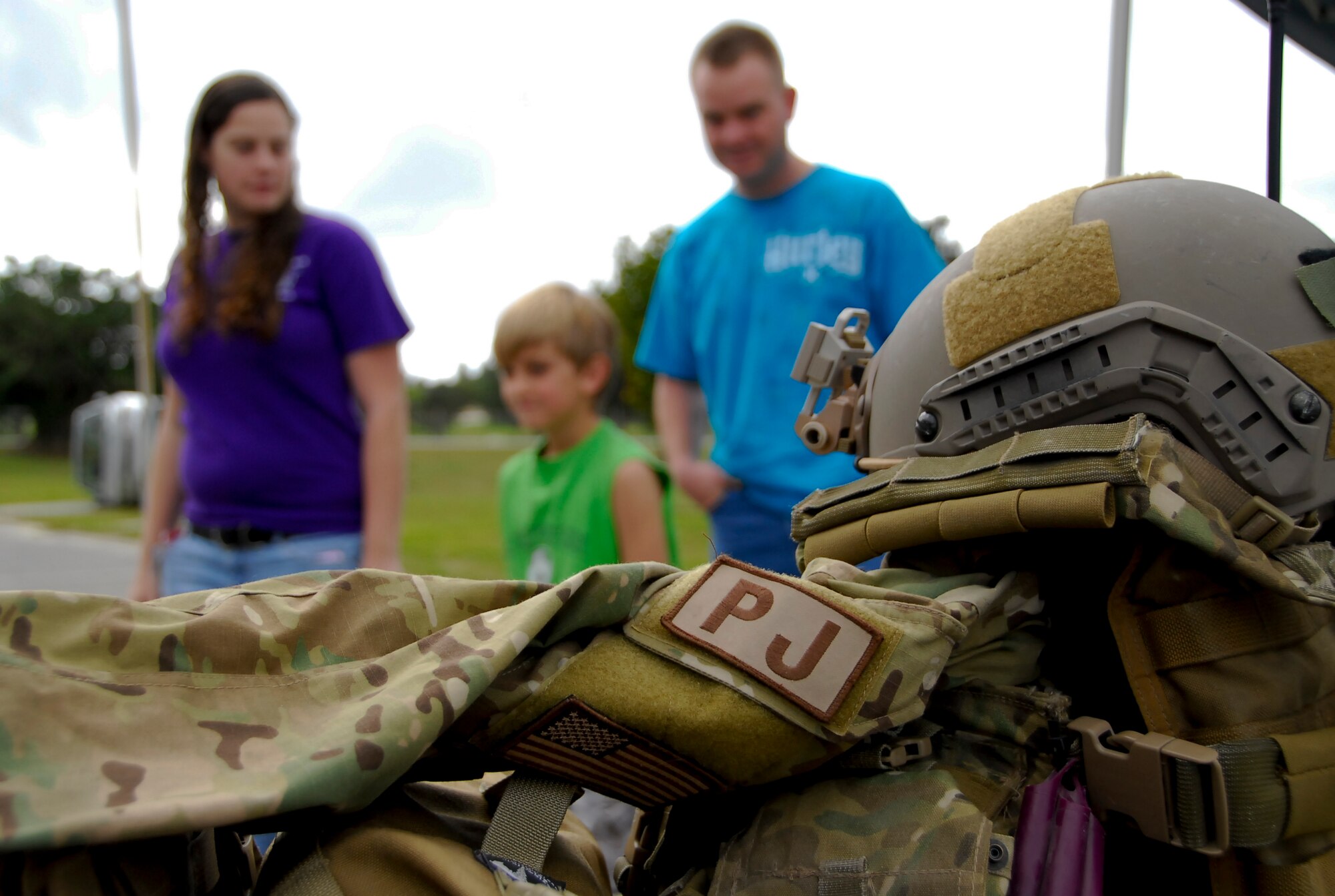 The 31st Rescue Squadron hosted its second-annual Rescue Fest at the 31st Rescue Squadron, Feb. 26. The event showcased the rescue squadron’s mission to military members and their families by allowing guests to climb the 40-foot rock wall, learn to signal aircraft, and view demonstrations such as vehicle extraction and a high-angle rope rescue. (U.S. Air Force photo/ Airman 1st Class Maeson L. Elleman)