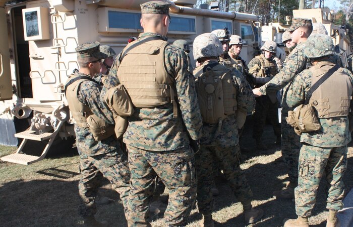 Marines prepare for their upcoming deployment to Afghanistan during exercise Spartan Resolve at Camp Lejeune, N.C.   (Photo: Casey Bain, JFIIT, USJFCOM)