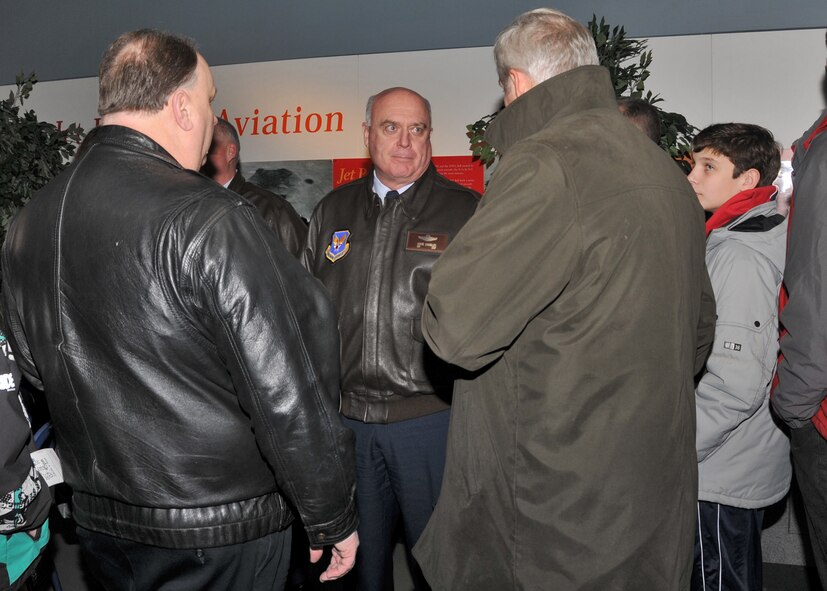 Gen. "Howie" Chandler visits the Niagara Falls Air Reserve Station December 28-29, 2010 Niagara Falls, NY. During his visit Gen.  Chandler handed out the MVP at the IIHF World Jr. Championship and met with local WNY elected officials. (U.S. Air Force photo by Staff Sgt. Joseph McKee)