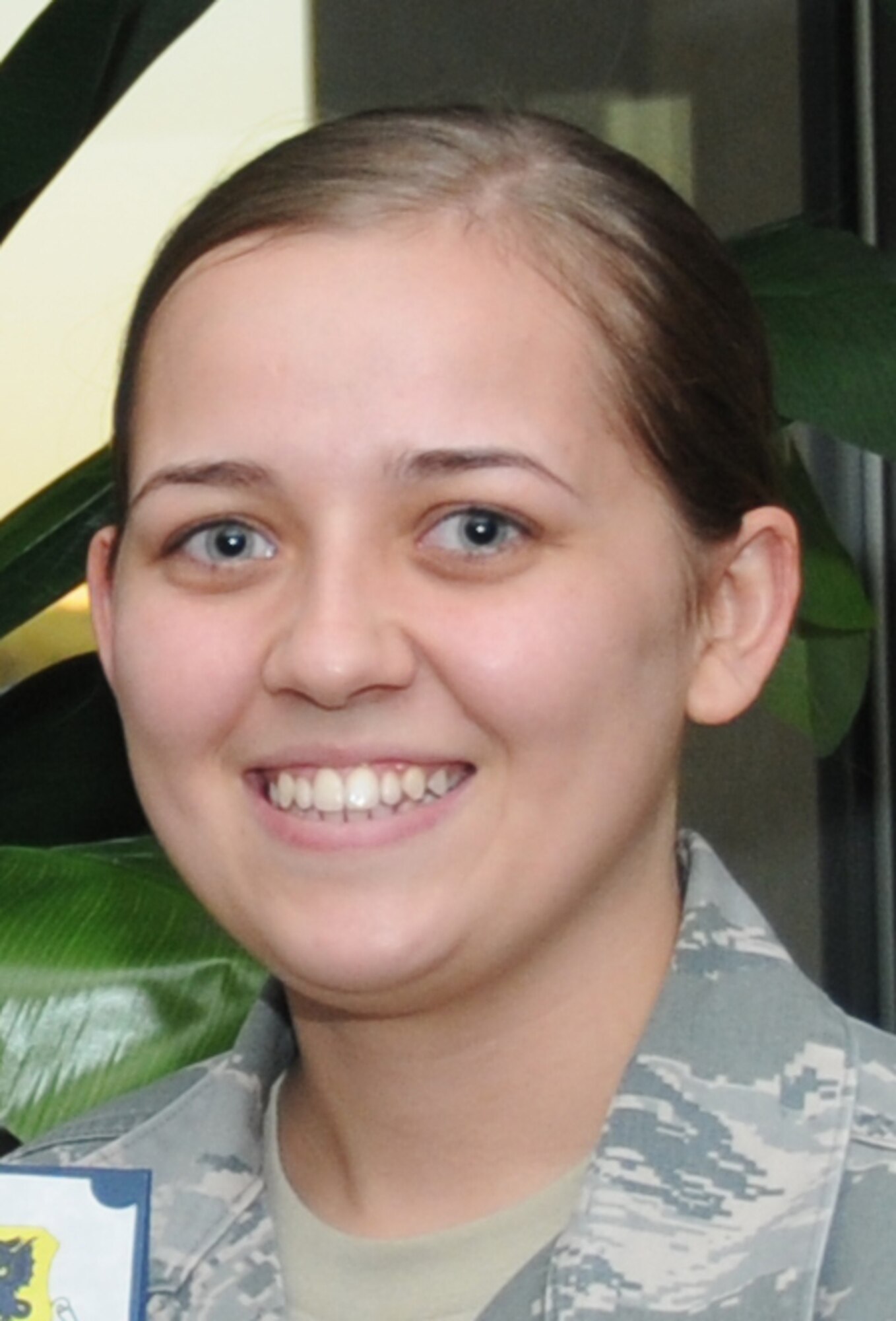 Airman 1st Class Ashley Beaty received a Diamond Sharp award Dec. 14 from the First Sergeants Council. Airman Beaty was recognized for her outstanding professionalism and dedication to duty. Airman Beaty is assigned to the 81st Surgical Operations Squadron.  (U.S. Air Force photo by Kemberly Groue)