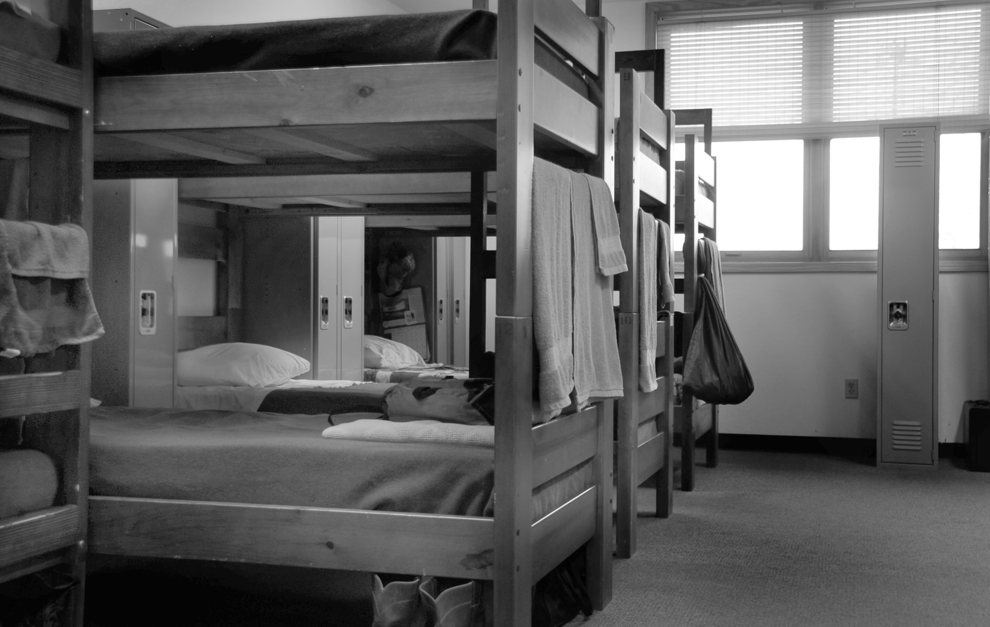 Homeless veterans can find shelter from the cold winter weather inside the Cornerstone Rescue Mission in downtown Rapid City, S.D. The mission aids homeless veterans by giving them the opportunity to regain control of their lives. (U.S. Air Force photo/Senior Airman Anthony Sanchelli)