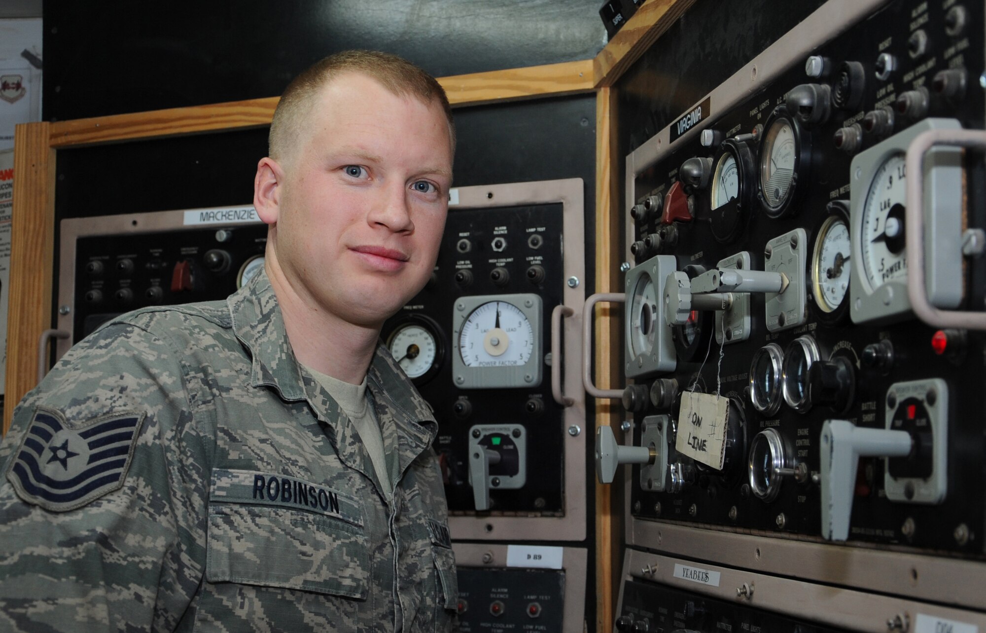 SOUTHWEST ASIA -- Tech. Sgt. Brett Robinson is deployed from the 185th Air Refueling Wing, Sioux City, Iowa. (Air Force photo by Senior Airman Cynthia Spalding)