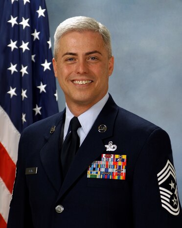 Chief Master Sgt. Robert L. Sealey, U.S. Warfare Center command chief, arrived at Nellis Nov. 29, 2010. As the command chief of the Warfare Center, Chief Sealey will act as the top enlisted advisor to Maj. Gen. James Hyatt, USAFWC commander. (Courtesy photo)