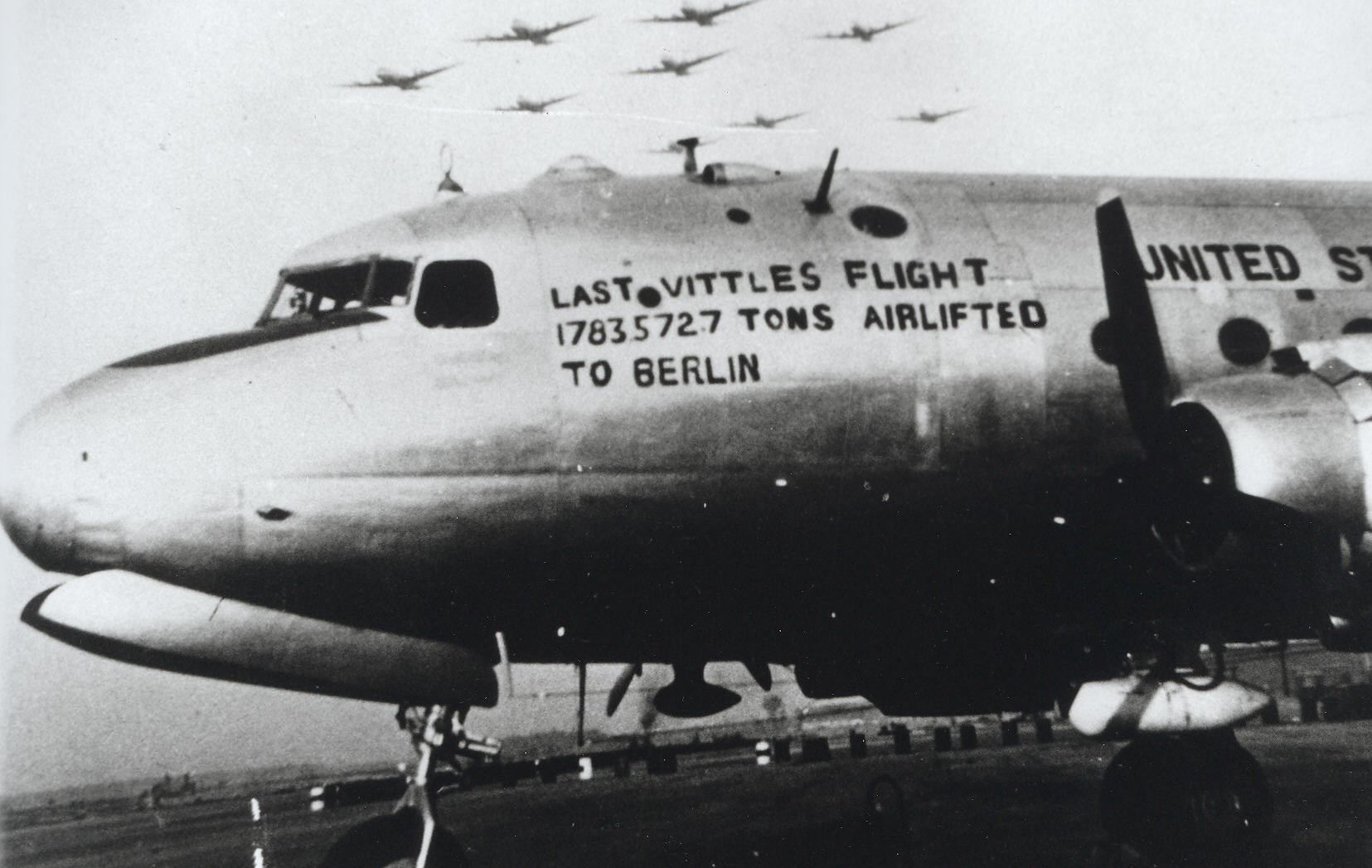 Last flight of the Berlin Airlift.