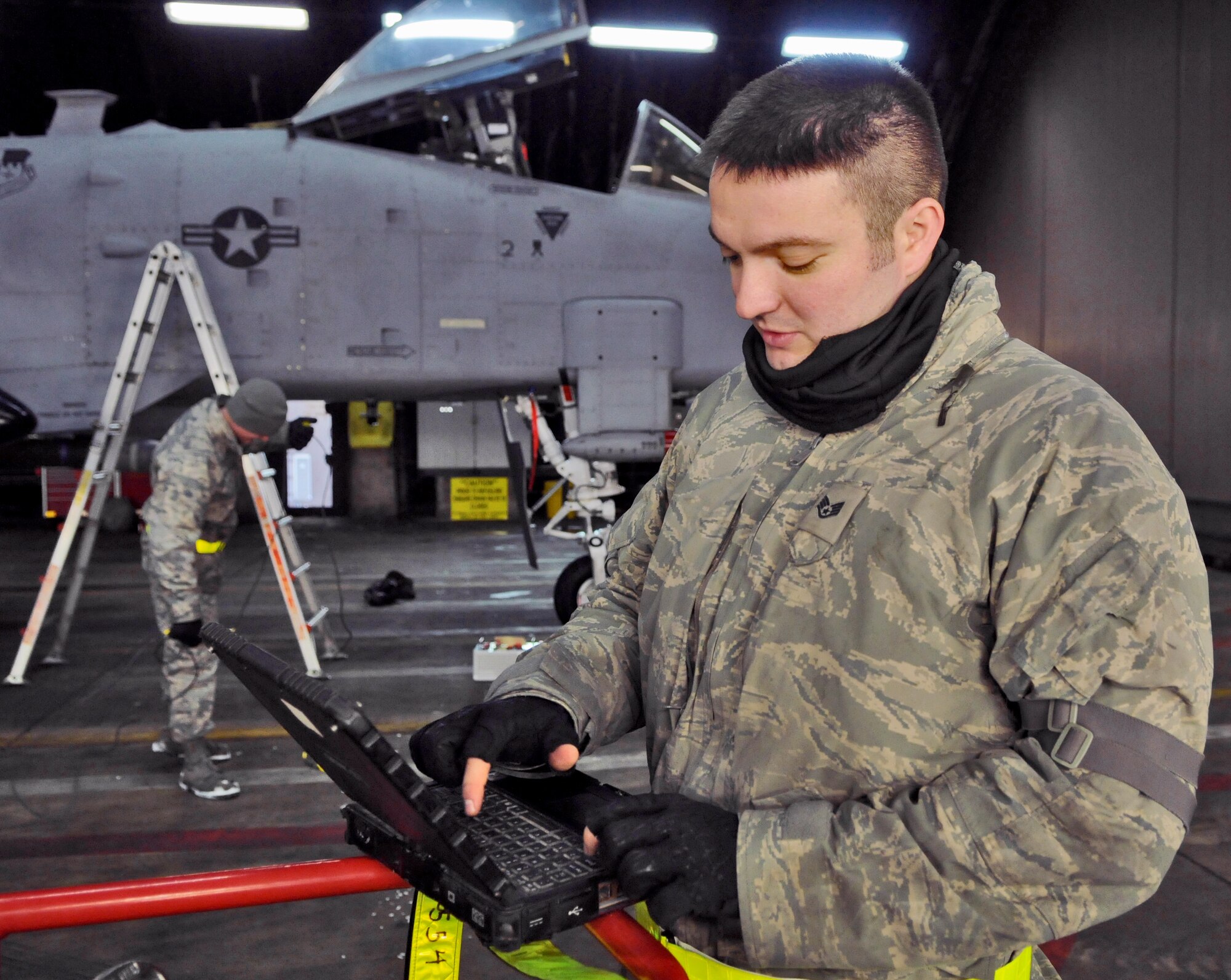 SPANGDAHLEM AIR BASE, Germany - Staff Sgt. Michael A. Hughes, 52nd Aircraft Maintenance Squadron weapons load team chief, is the Super Saber performer for the week of Jan. 7 - 13. (U.S. Air Force photo/ Senior Airman Nick Wilson)