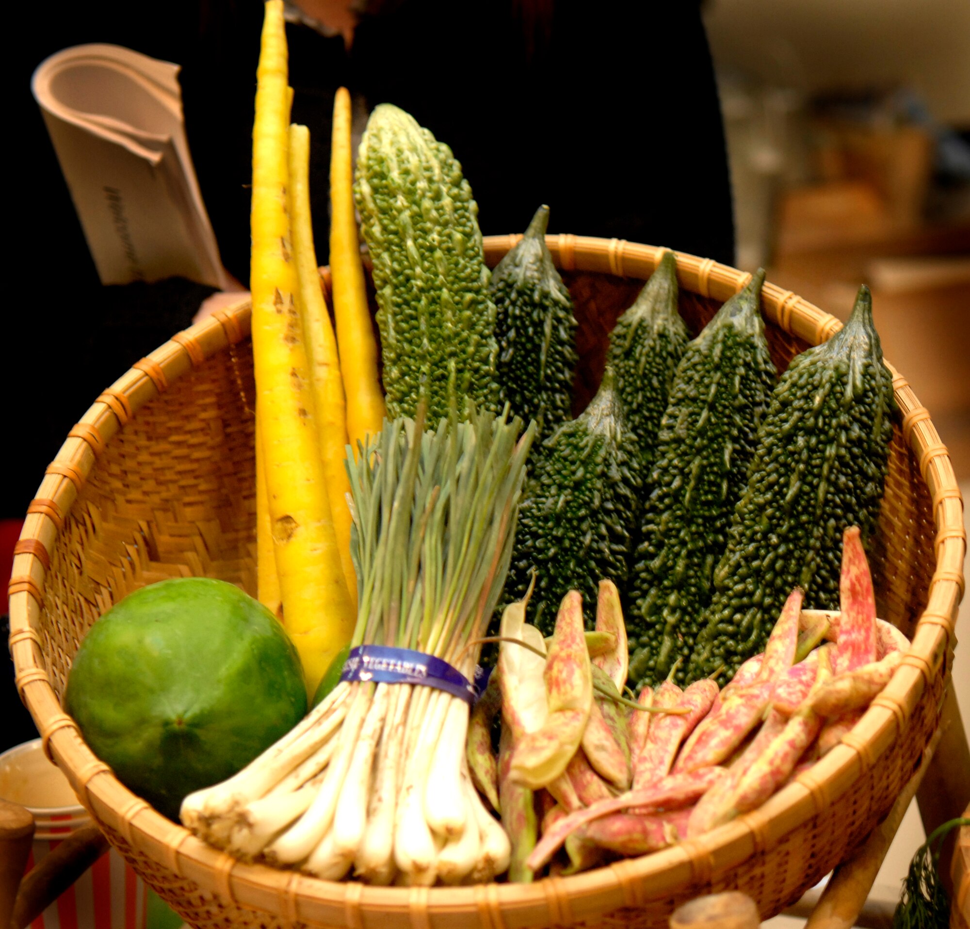 Green and leafy vegetables such as these may be just the thing to help 446th Airlift Wing, McChord Field, Wash., Reservists improve their diet and overall fitness levels. Tech. Sgt. Casey Muilenburg and Senior Airman Jennifer White with the 446th Aeromedical Staging Squadron run an hour and a half class on nutrition and weight management. The class is specifically tailored for Reservists. The next class will be Feb. 13 on the primary Reserve weekend, 8:30 a.m. to 10:00 a.m. (Courtesy Photo/U.S. Army Spc. Leigh Campbell) 
