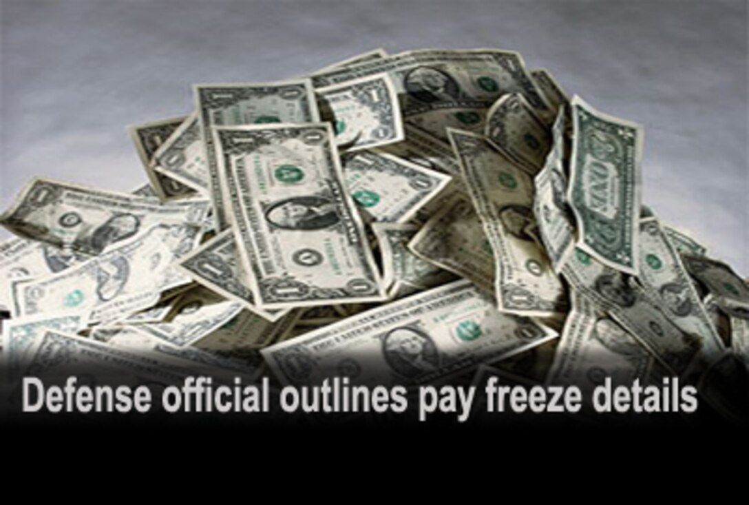 Defense official outlines pay freeze details