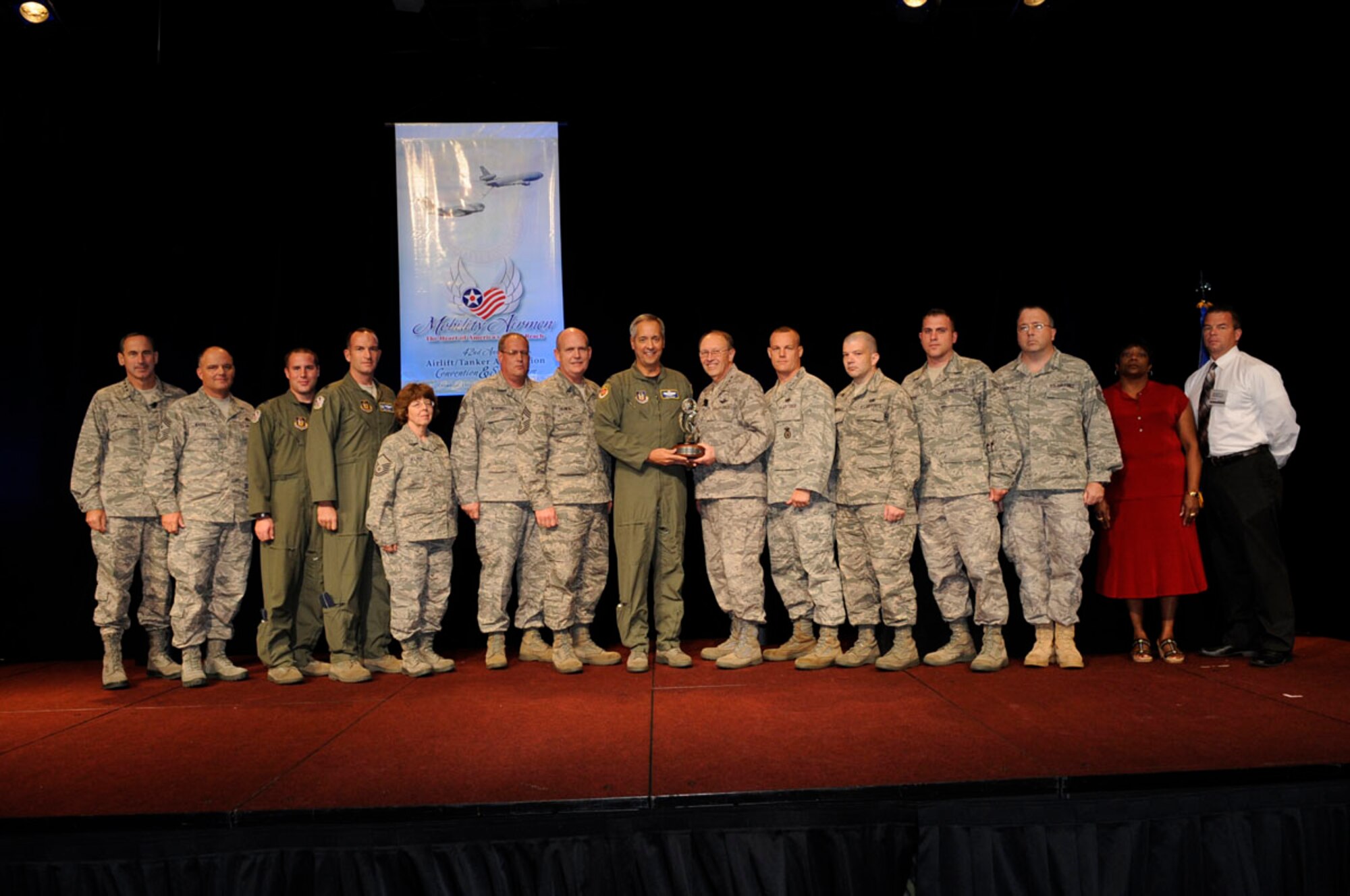 Air Force Reserve officials tapped the 439th Airlift Wing as the top reserve wing inthe nation in October.  The wing received the 2010 Airlift/Tanker Association's Lt. Gen. James E. Sherrard III Award.  Air Force Officials judged the wing's performance against the other 32 wings in the Air Force Reserve. (US Air Force photo)