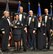 WRIGHT-PATTERSON AIR FORCE BASE, Ohio – From left to right; Brig. Gen. Kries, mobilization assistant to the 8th Air Force commander, and commander of the Joint Functional Component Command for global strike, U.S. Strategic Command; Tech. Sgt. Linda Pantoja, 445th  Force Support Squadron; Col. Stephen Goeman, 445th Airlift Wing commander; Col. Steven Johnson, 445th Airlift Wing vice commander; Chief Master Sgt. Peri Rogowski, 445th Airlift Wing command chief; and Senior Master Sgt. Fuenfgeld, representing  the Air Force Sergeant’s Association. Sergeant Pantoja was selected as the 445 AW Non-Commissioned Officer of the Year at the 445 AW Annual Awards Banquet Jan. 8. (U.S. Air Force photo/Senior Airman Mikhail Berlin)