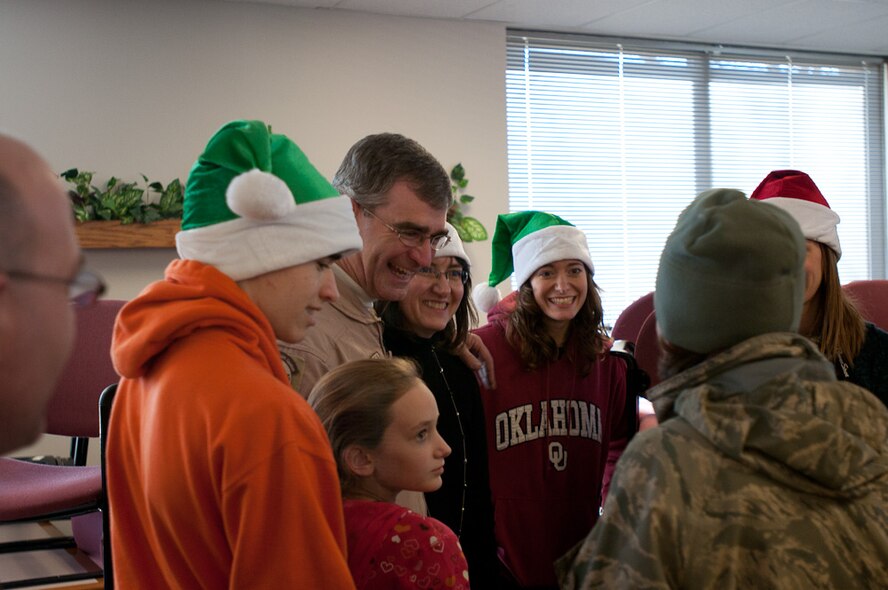 Members of the 139th Airlift Wing, MO. Air National Guard,  return from a deployment on January 5, 2011. (U.S. Air Force photo by Master Sgt. Shannon Bond)