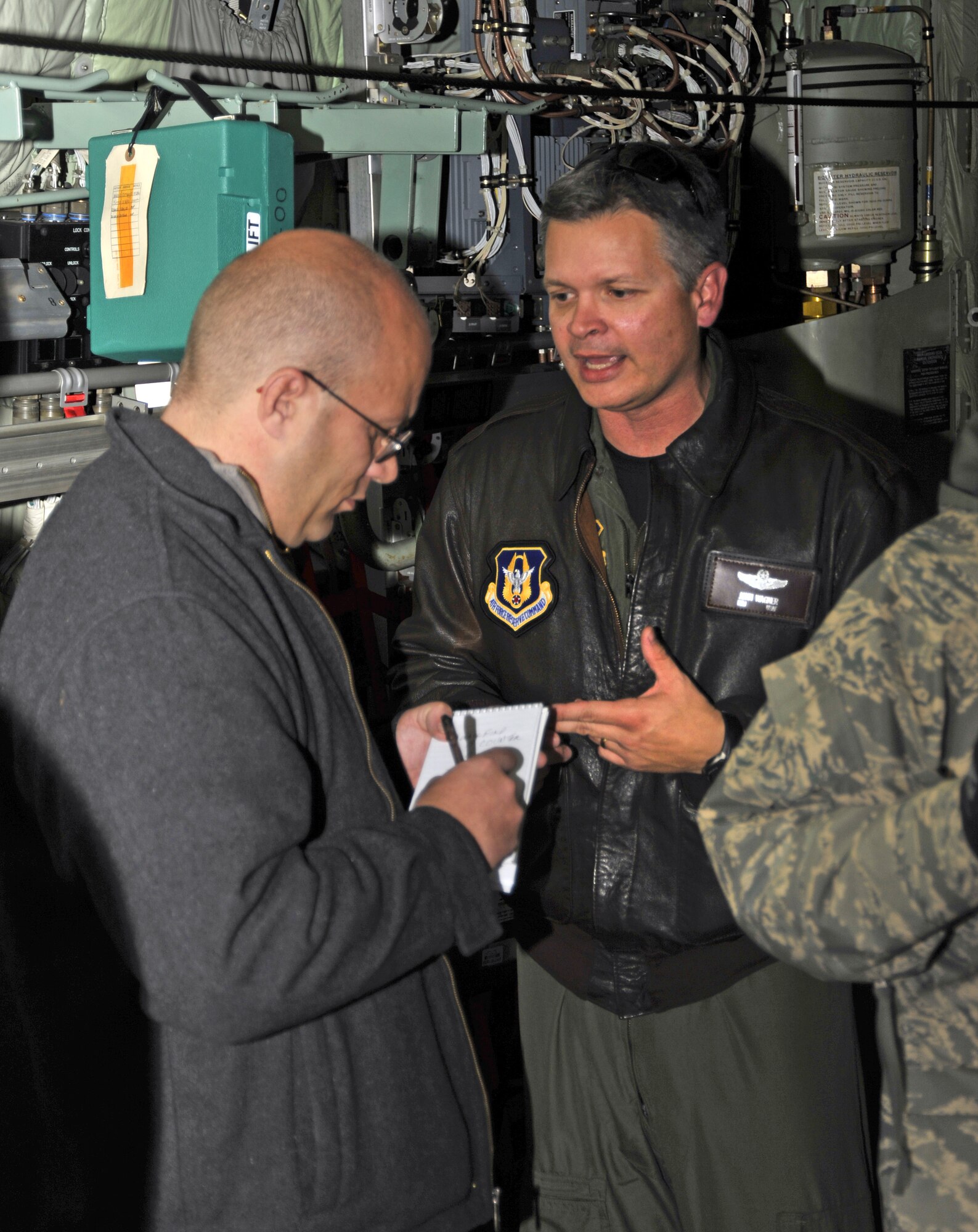 Citizen Airmen and aircraft from three Air Force Reserve Command special mission units convened for the first-ever AFRC C-130 Special Mission Conference at Peterson Air Force Base, Colo. Jan. 12-13.  Among the participants were Reservists from the 403rd Wing and the 53rd Weather Reconnaissance Squadron "Hurricane Hunters."  The Hurricane Hunters provide command and staff supervision in support of weather reconnaissance and are the only Department of Defense unit tasked to organize, equip, train and perform all hurricane weather reconnaissance in support of the Department of Commerce. The 403rd Wing is responsible for coordination, collecting and communicating critical weather data to the National Hurricane Center during flights into hurricanes and tropical storms.  (U.S. Air Force Photo by Capt. Heather Garrett)

