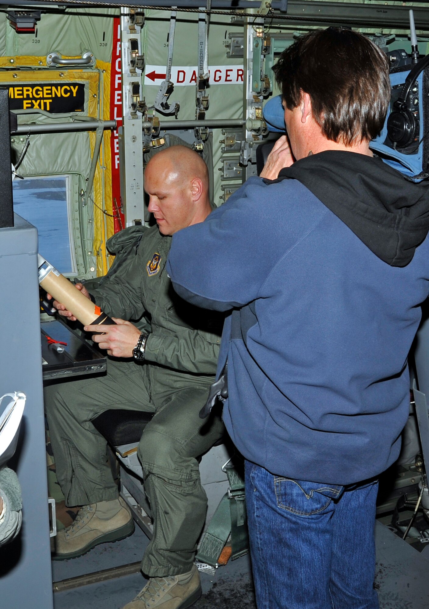 Citizen Airmen and aircraft from three Air Force Reserve Command special mission units convened for the first-ever AFRC C-130 Special Mission Conference at Peterson Air Force Base, Colo. Jan. 12-13.  Among the participants were Reservists from the 403rd Wing and the 53rd Weather Reconnaissance Squadron "Hurricane Hunters."  The Hurricane Hunters provide command and staff supervision in support of weather reconnaissance and are the only Department of Defense unit tasked to organize, equip, train and perform all hurricane weather reconnaissance in support of the Department of Commerce. The 403rd Wing is responsible for coordination, collecting and communicating critical weather data to the National Hurricane Center during flights into hurricanes and tropical storms.  (U.S. Air Force Photo by Capt. Heather Garrett)

