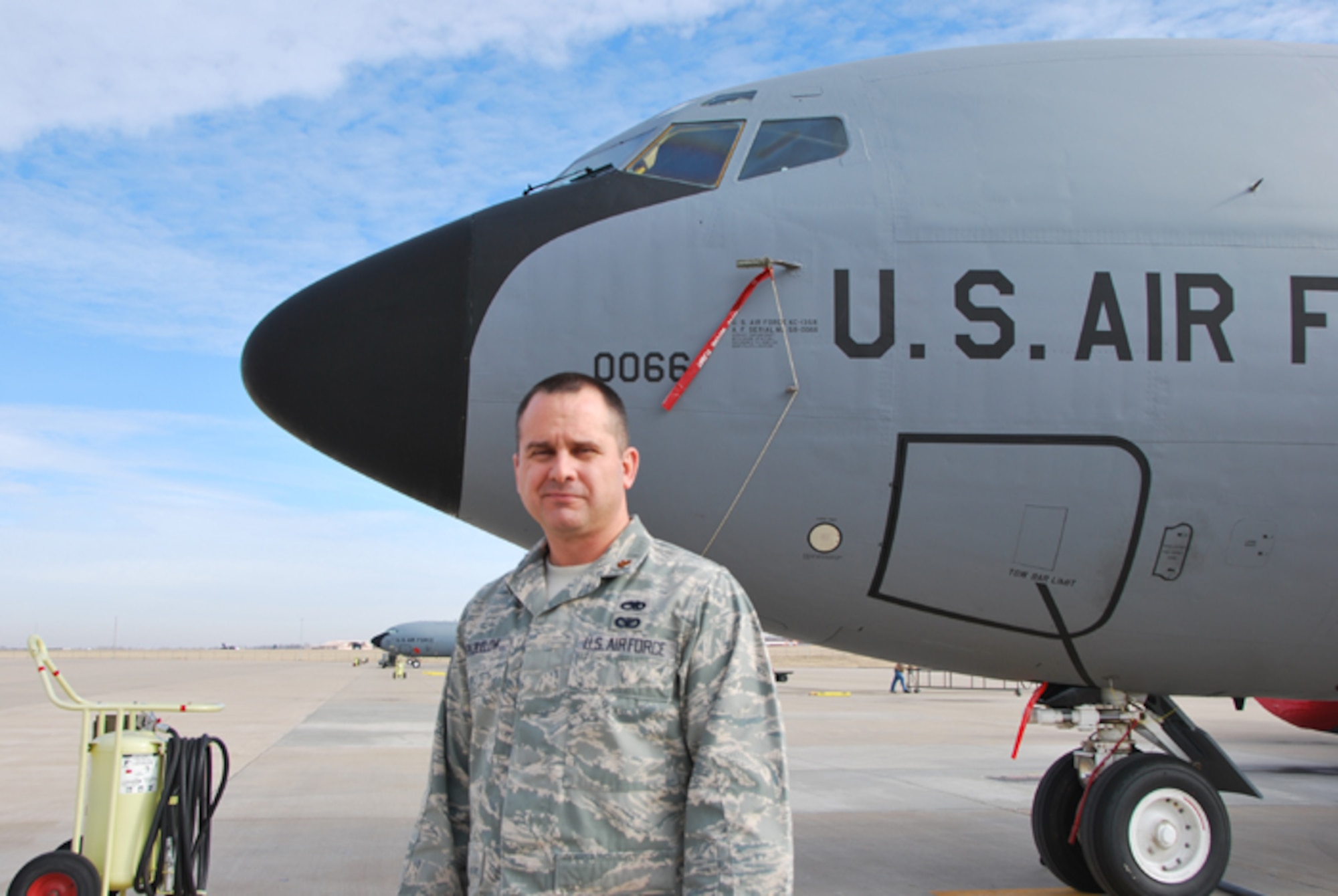 Major Michael von Buelow, a maintenance officer with the 507th Air Refueling Wing, 507th Maintenance Group was recognized this week as the best field grade maintenance officer in 4th Air Force winning at that level the Lieutenant General Leo Marquez Outstanding Aircraft Maintenance Field Grade Manager Award. 
   He now goes on to compete at the Air Force Reserve Command level. 

