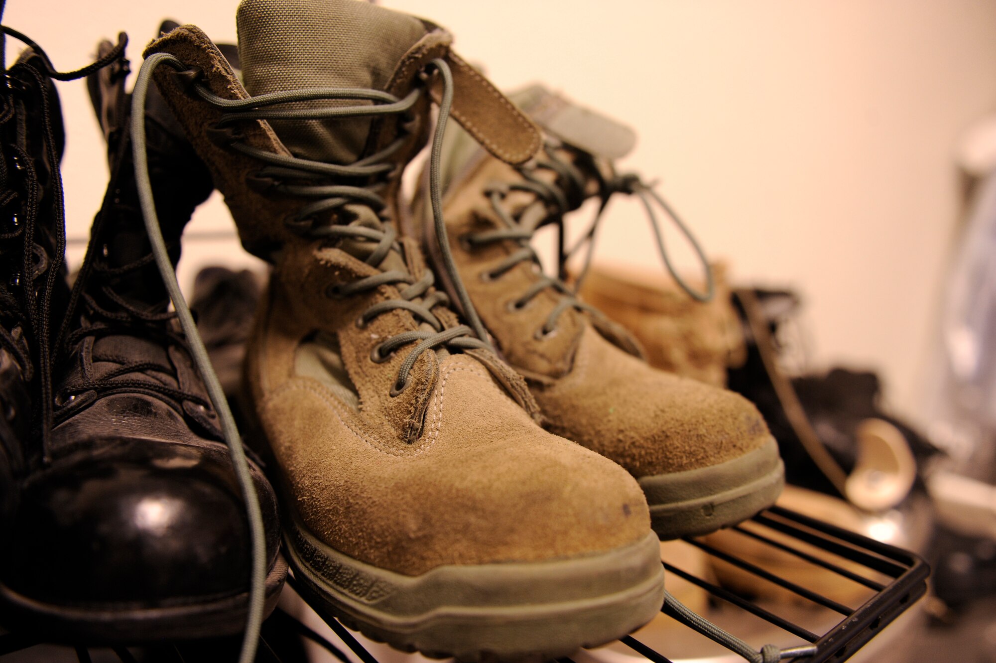 HOLLOMAN AIR FORCE BASE, N.M. -- Uniform and uniform accessories are just a couple things that can be found in the Active Duty section of the Airman's Attic, which is open only to active-duty members. Every Tuesday and Thursday, the Airman's Attic is open from 11 a.m. to 1 p.m. to military members E-6 and below as well as their dependants. The second Saturday of every month, it is open from 10 a.m. to 12 p.m. to everyone with a military ID card. (U.S. Air Force photo by Airman 1st Class Eileen Payne/Released)
