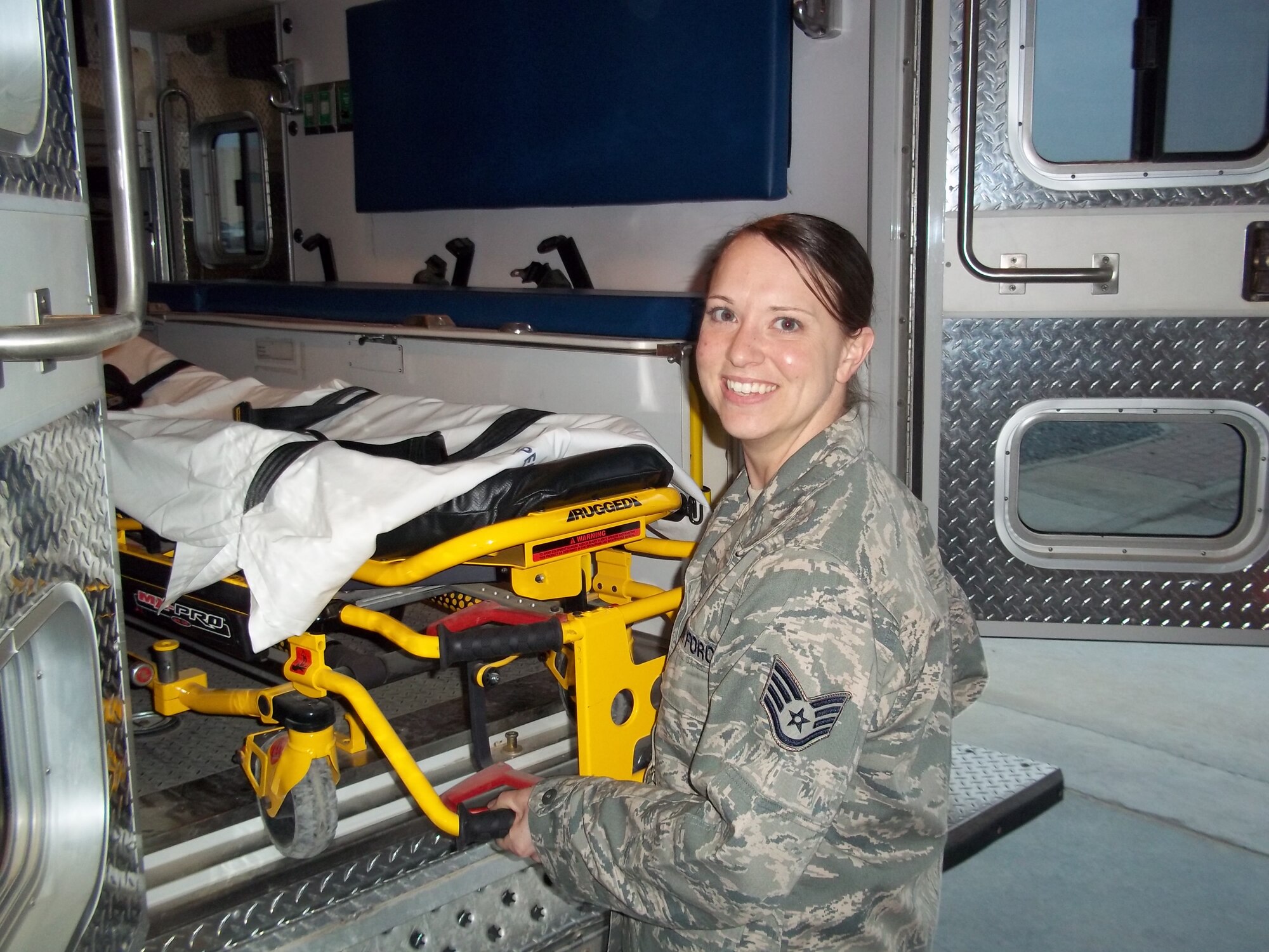 Staff Sgt. Shelley Carter is deployed from the 55th Medical Operations Squadron, Offutt Air Force Base, Neb. (Courtesy Photo)