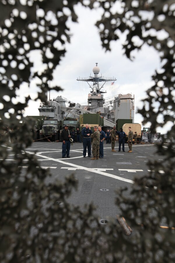 Marines and Sailors aboard Dock landing ship USS Gunston Hall head to Central and South America in support of Amphibious Southern Partnership Station 2011. A-SPS 11 will provide the opportunity for joint operations between partner nations which develop and test participating regional civil and maritime services’ capabilities to respond to a variety of maritime missions while exercising lines of communication between regional security services.
