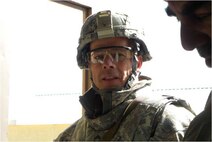 Chief Master Sgt. Forest Lisner, 5th Civil Engineer Squadron, is the first Airman to serve as the top enlistee for the Army Corps of Engineers in Afghanistan. (Courtesy Photo)
