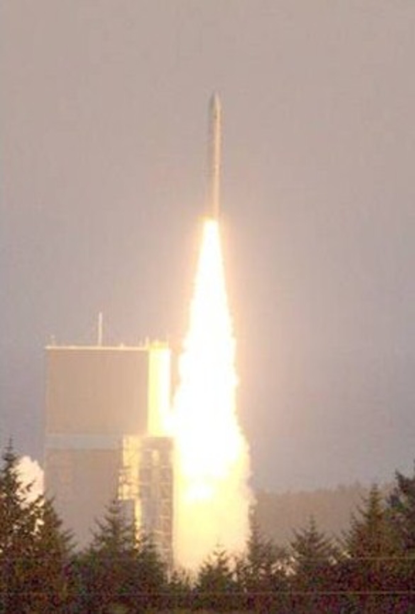 NS-3 winner FASTRAC on its way to orbit.  (Credit: David Voss, AFRL)