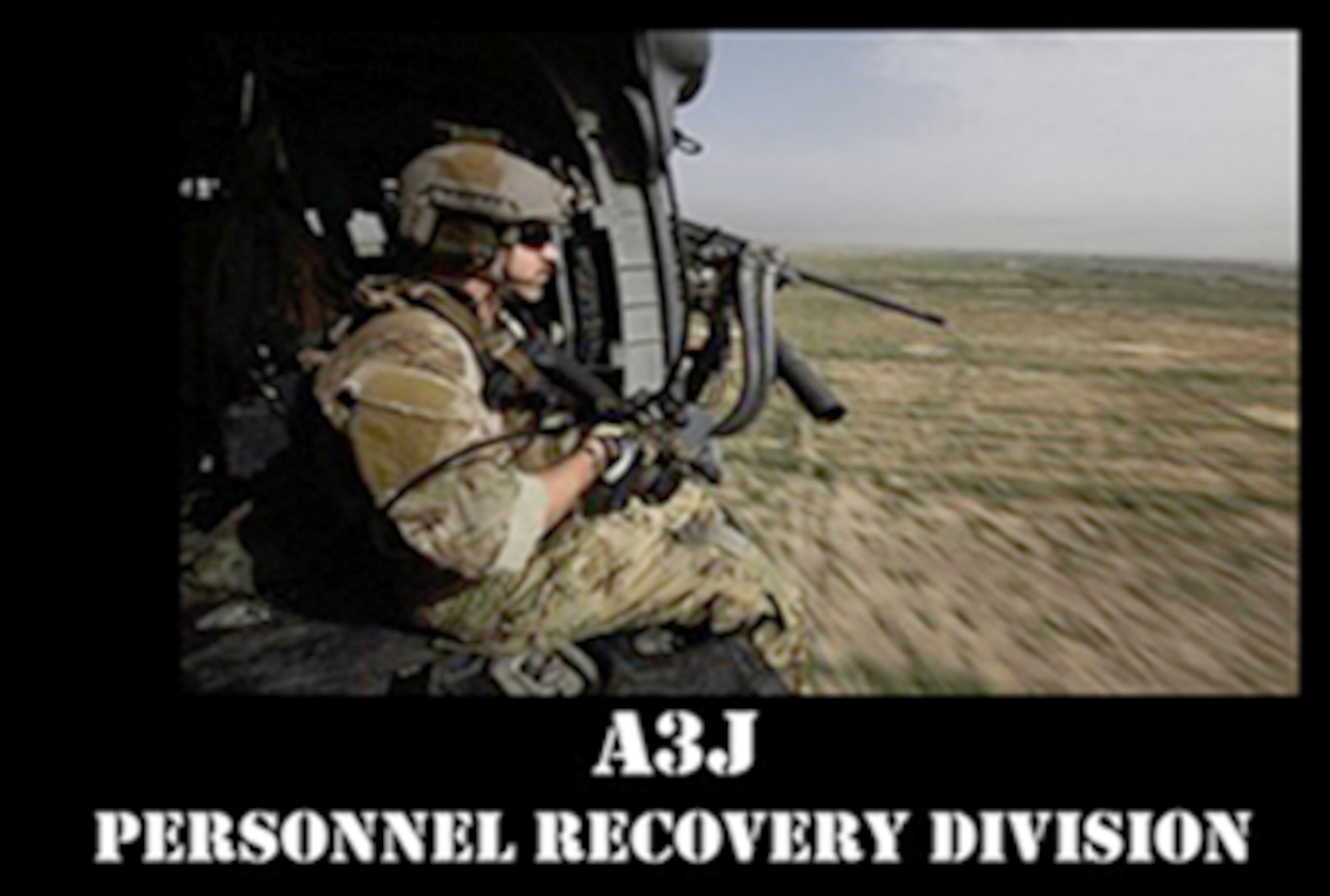 Air Combat Command's Personnel Recovery Division, A3J, officially stood up, Dec. 1, 2010. (U.S. Air Force photo illustration)