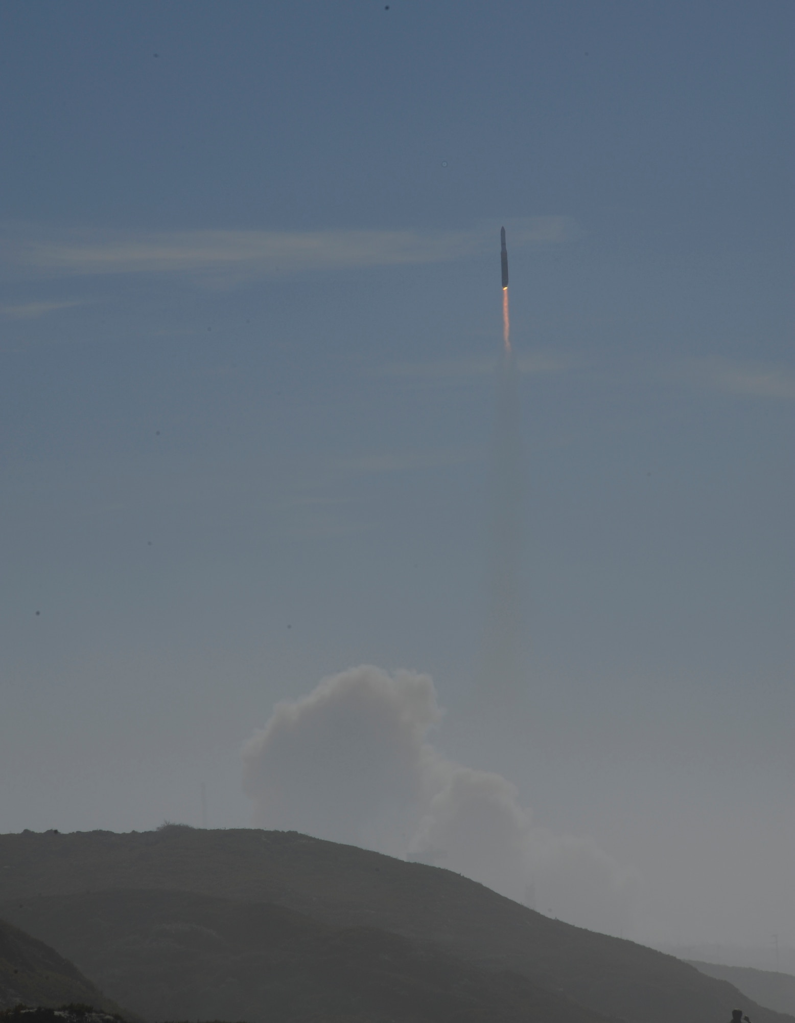 VANDENBERG AIR FORCE BASE, Calif.  -- The first West Coast Delta IV Heavy Launch Vehicle was launched from Space Launch Complex-6 here Thursday, Jan. 20, 2011, at 1:10 p.m. PST. The largest rocket ever to launch from the West Coast of the United States carried a national security payload for the National Reconnaissance Office. (U.S. Air Force photo/Airman 1st Class Lael Huss) 
