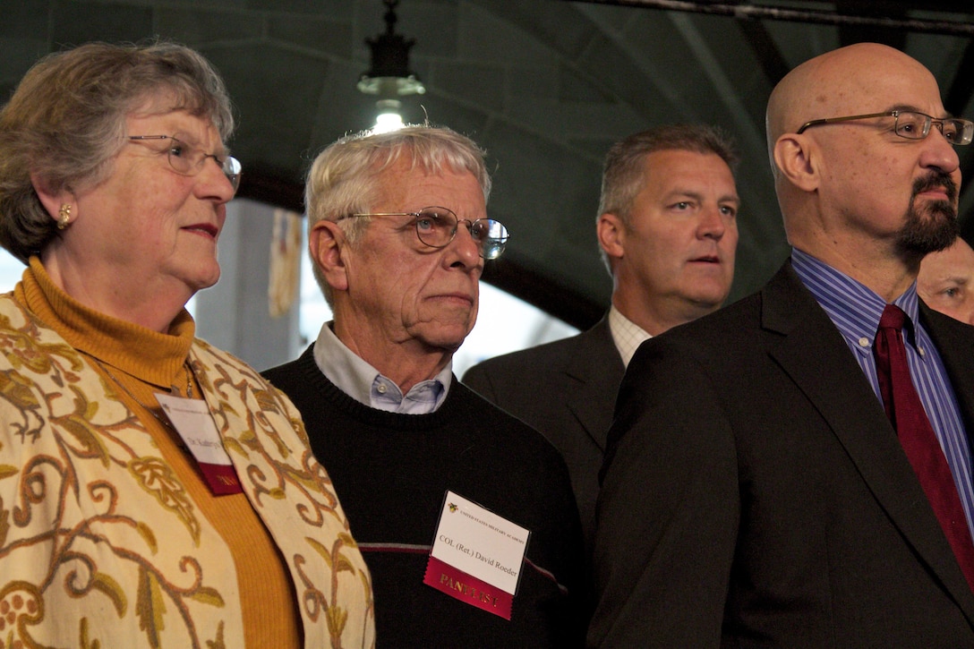 Participants attend the 30th anniversary of the Iranian hostage crisis of 1979-1980 at the U.S. Military Academy at West Point, N.Y., Jan. 21, 2011. 