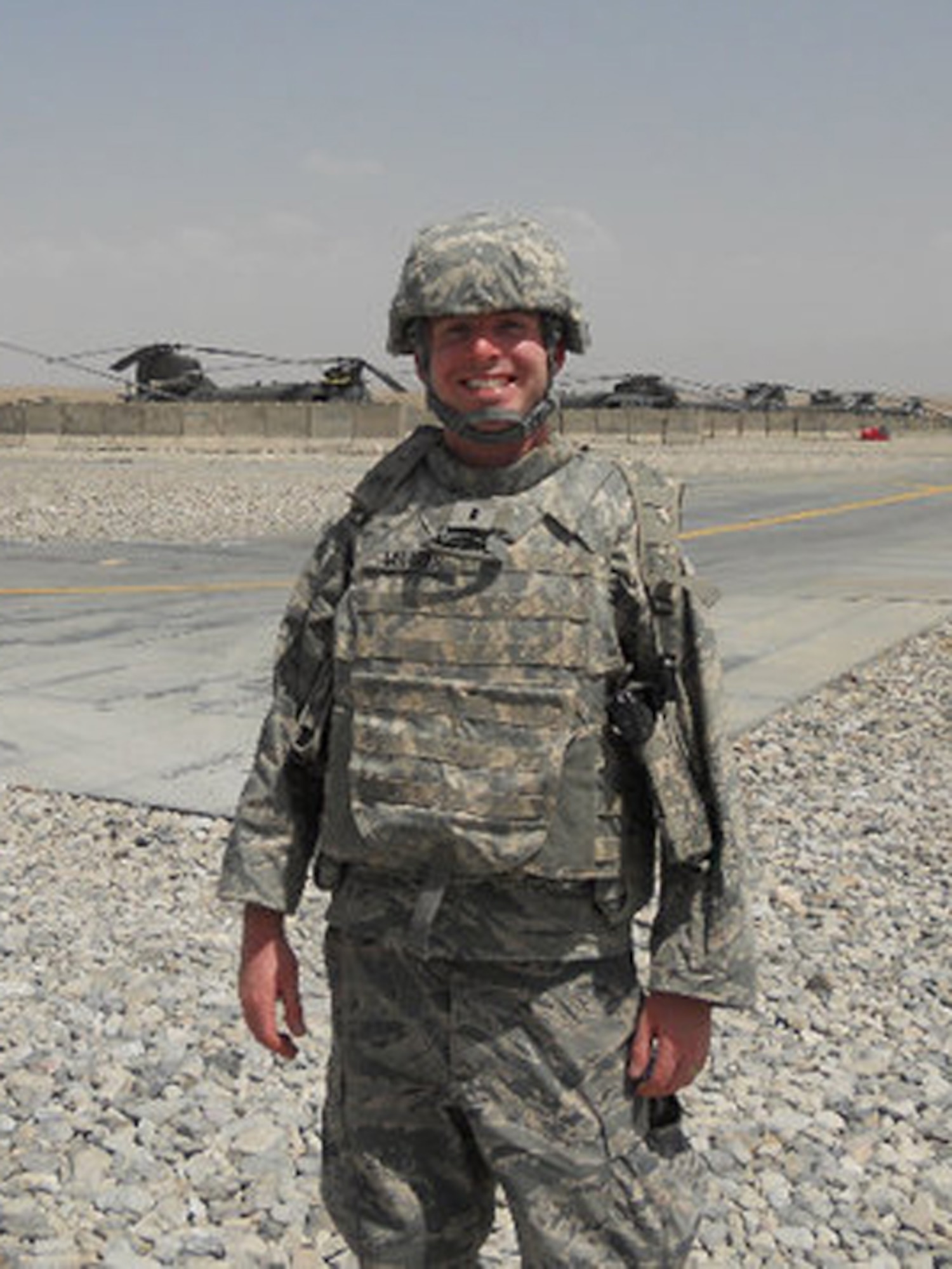 BAGRAM AIRFIELD, Afghanistan - 1st Lt. Tom Meltzer, 509th Operation Group chief of targets intelligence officer, departed Whiteman AFB in May and returned December 2010. (Courtesy photo)
