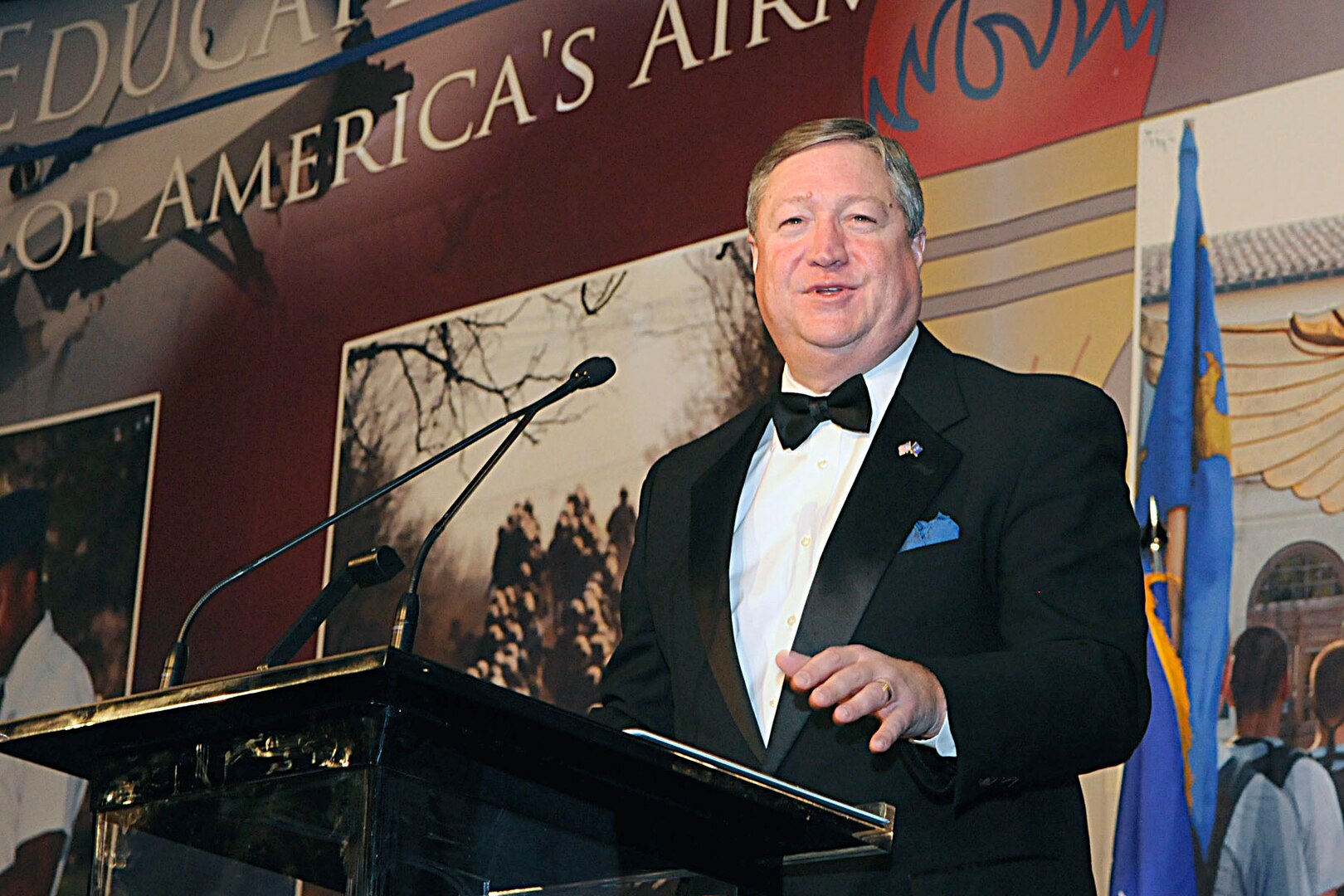 Secretary of the Air Force Michael Donley delivers the keynote address during the 2011 AETC Ball. Photo by Don Lindsey.