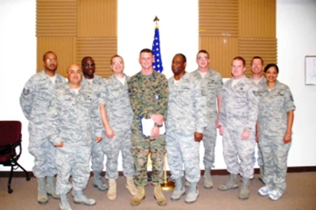 USAF Band of the Pacific- Hawaii honors Marine Forces Pacific Bandsman, SSgt Oscar Olive.