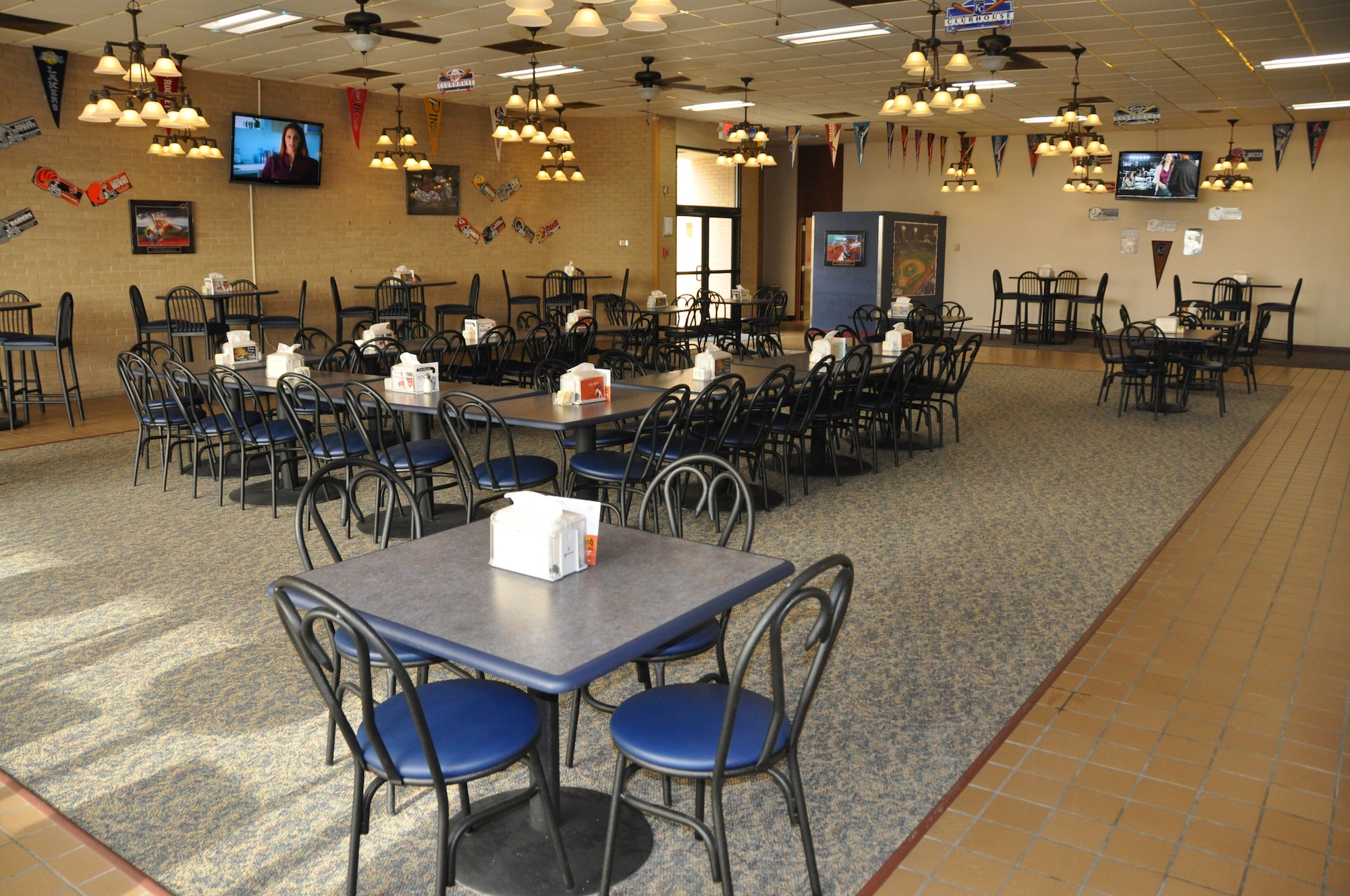 The Berg Liles Dining Facility recently underwent renovation to its dining rooms. (U.S. Air Force photo by Senior Airman Rachelle Elsea)